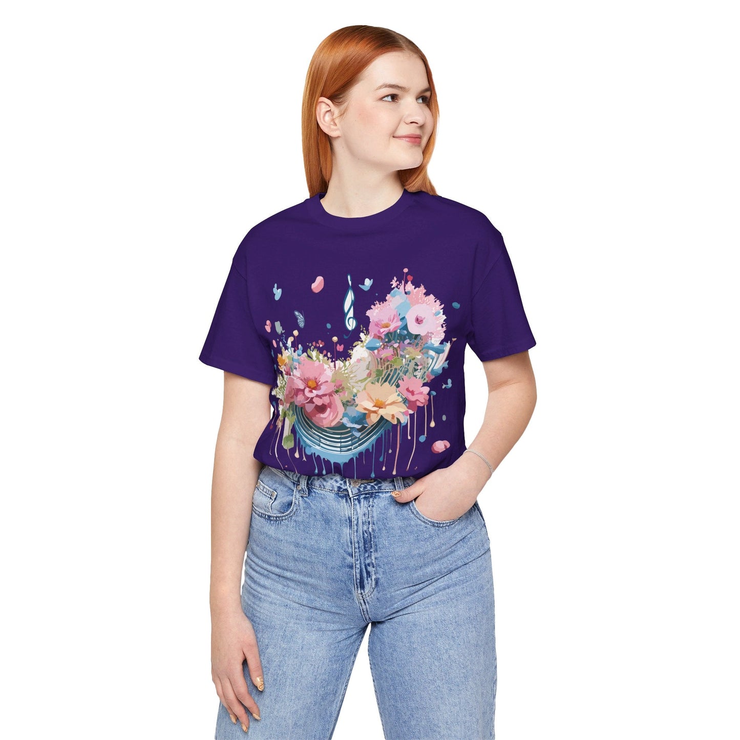 Music Graphic T Shirt Unisex Short Sleeve Jersey Tee Adelpha Vintage Inspired Art