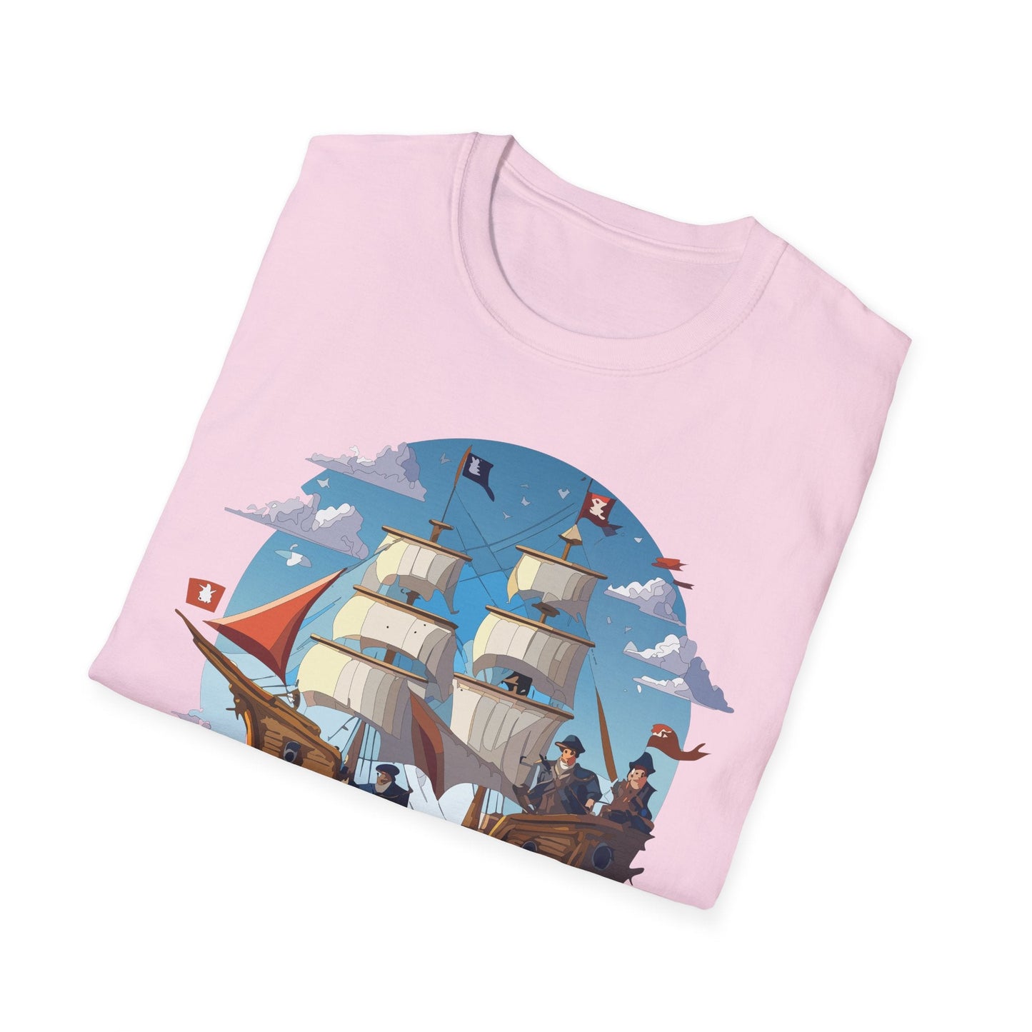 Ship T Shirts Frigate Vessel Tee Unisex Gildan Softstyle 64000 100 Percent Cotton