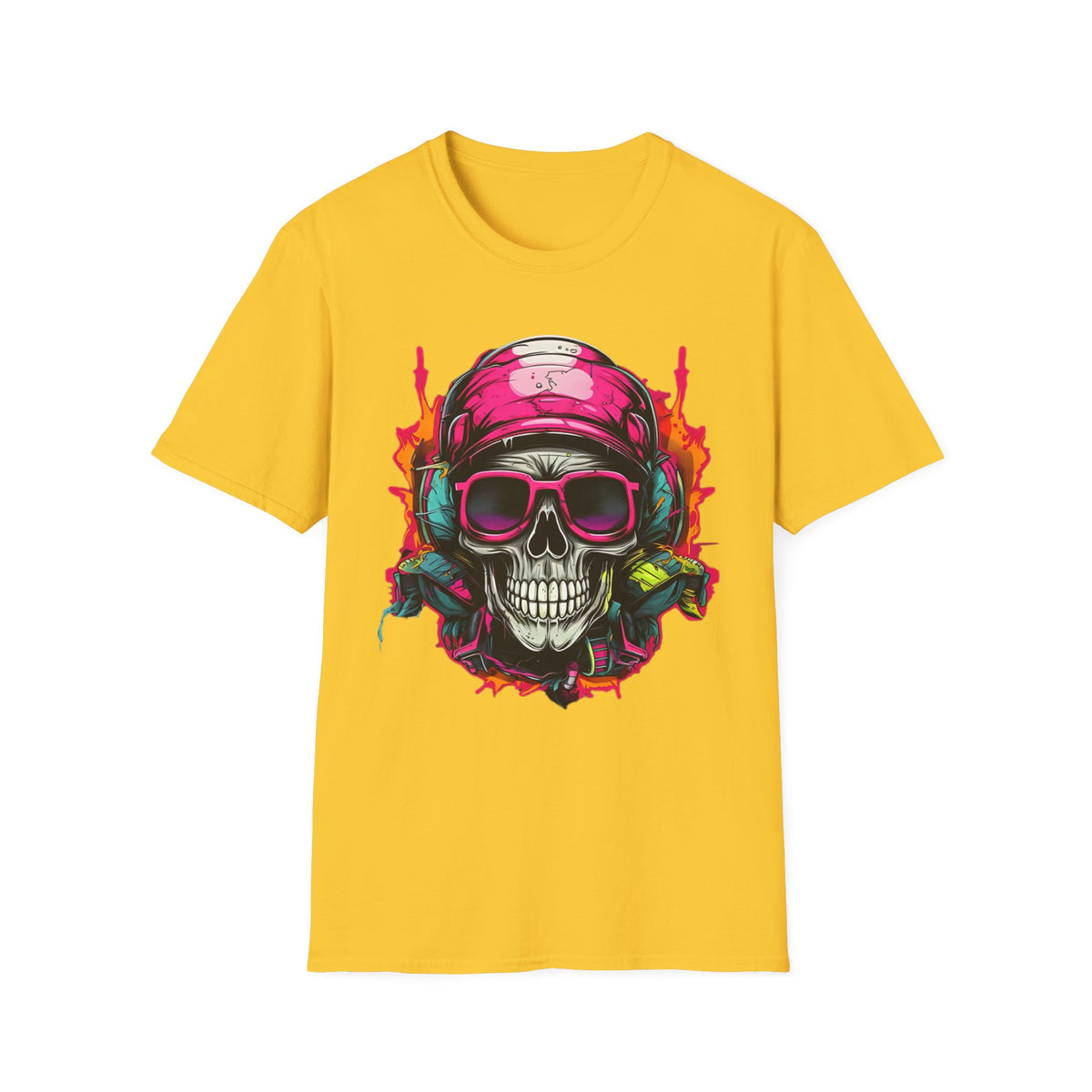 Skull Skeleton Graphic Tee Gildan Unisex 100 Cotton Tee Shirt h43