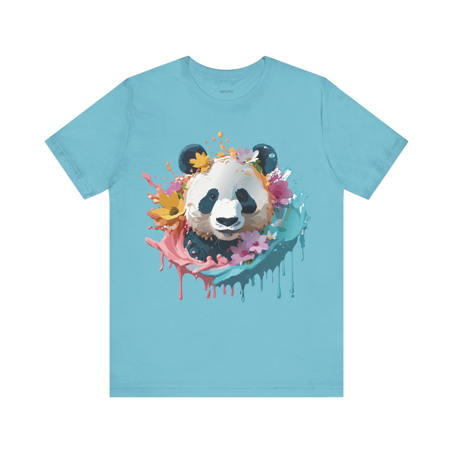 Panda Graphic Tee Unisex Jersey Short Sleeve Art Design Shirt By Adelpha Premium Casual Wear