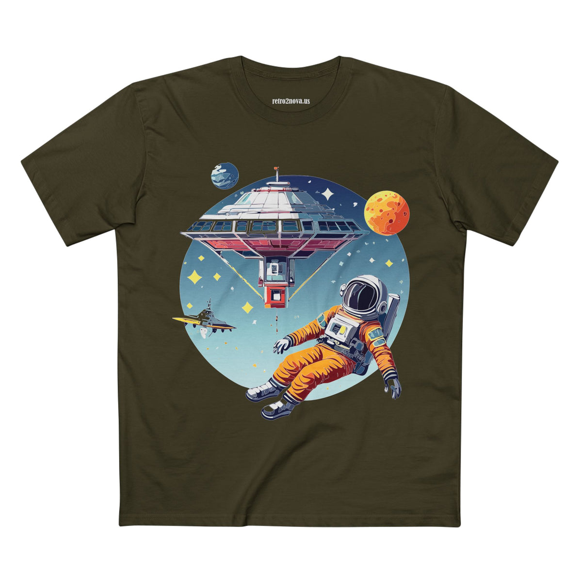 Cosmos Astronaut Graphic Tee Staple Unisex 100 Cotton Tee Shirt - CS-16