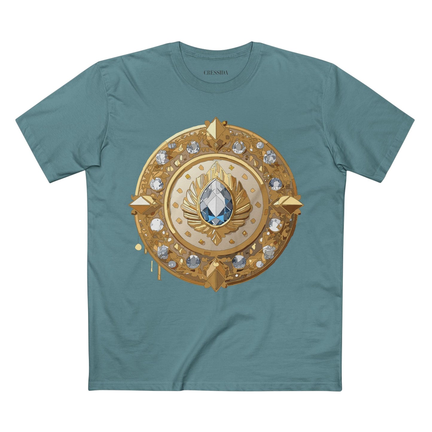 Medallion Graphic T-Shirt Unisex 100 Cotton With Gold Art Design Medal Tee 26