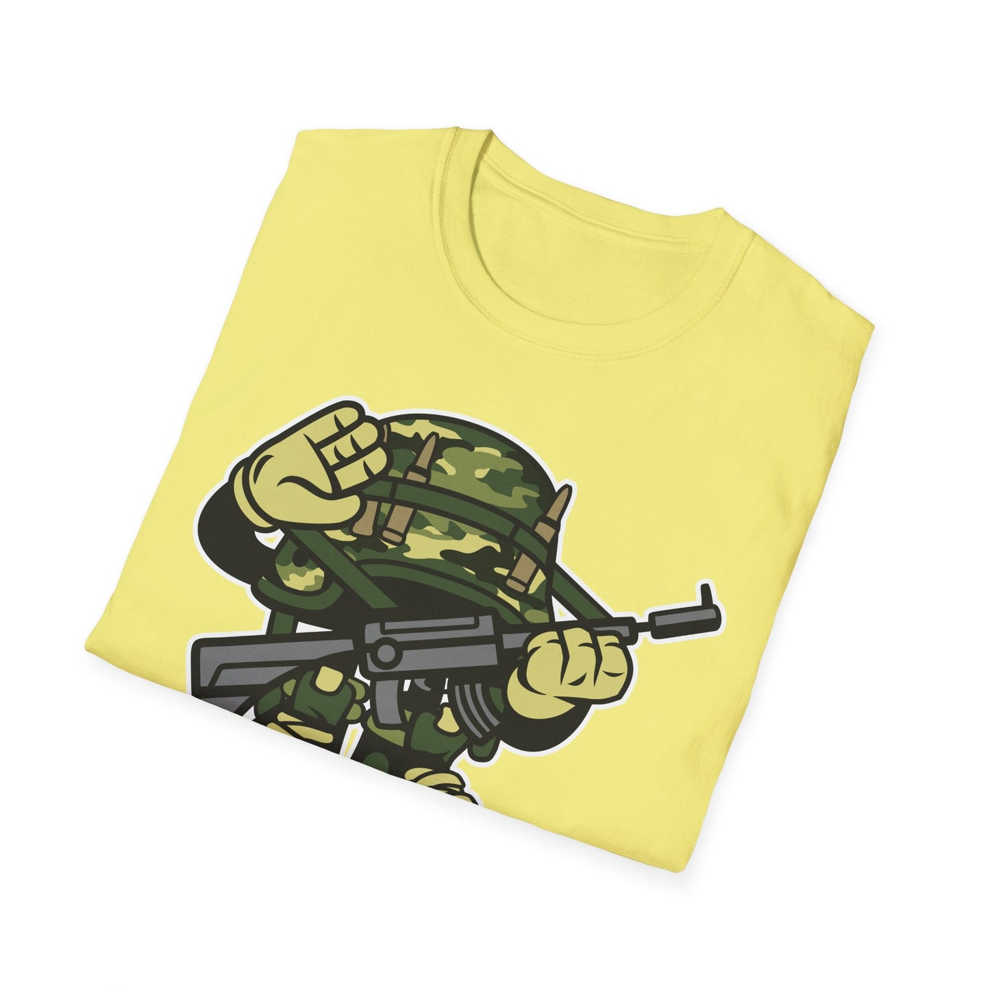 Cartoon T Shirt Animation Tee Funny Art Design Unisex Softstyle 64000 Lightweight Cotton Tee