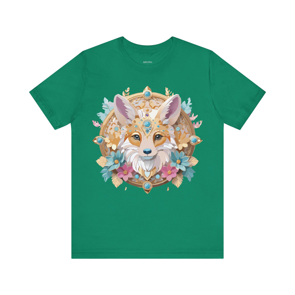 Medallion Graphic Unisex Cotton Bella+Canvas Tee with Art Design d67