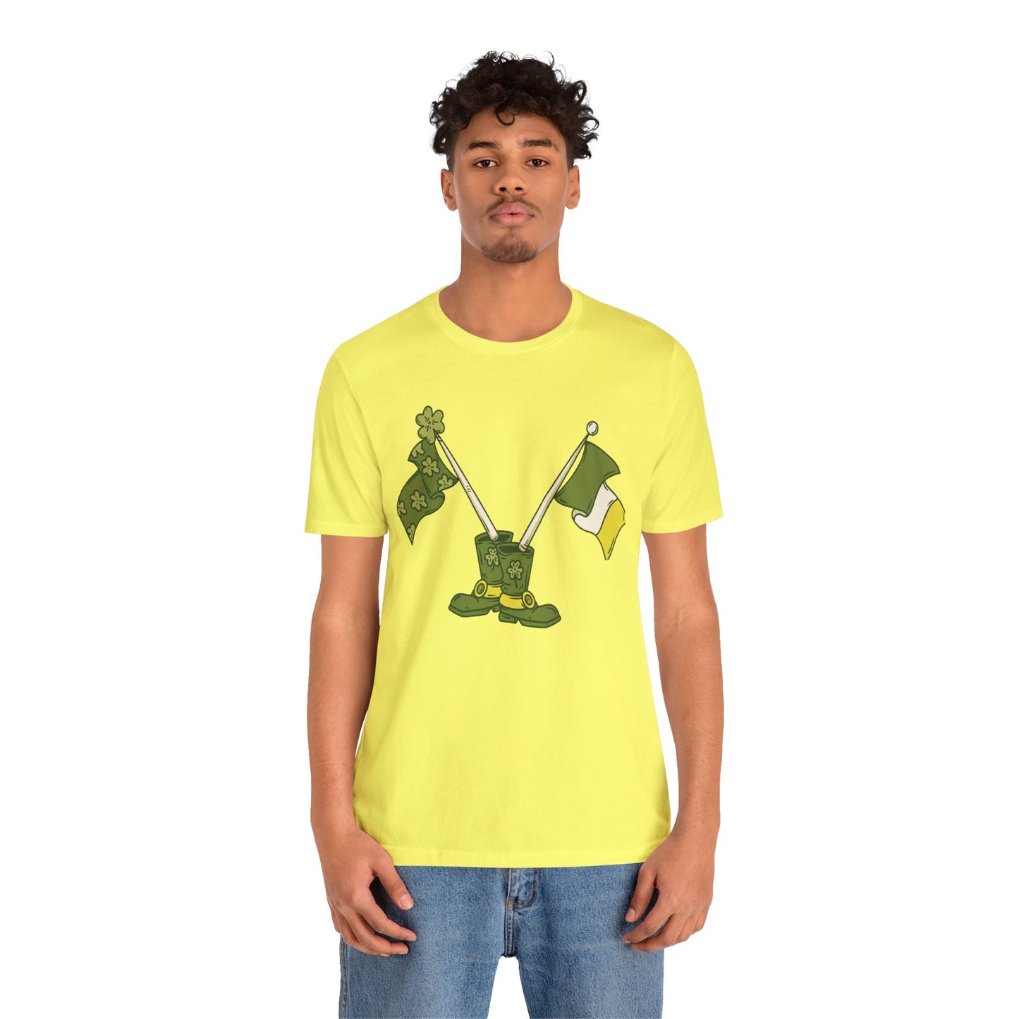 Unisex Cotton Tee Shirt with Lucky Prints