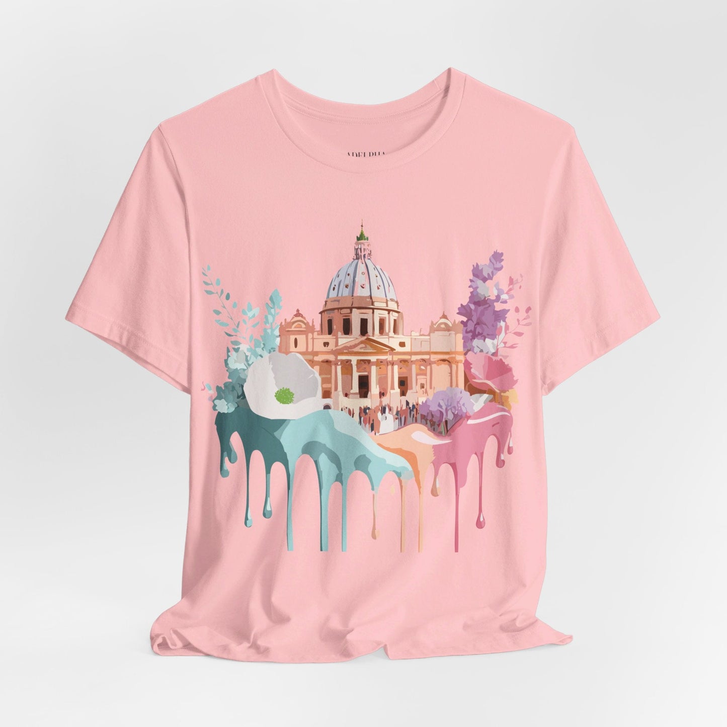 Adelpha Vintage Rome Tourist Shirt Graphic Tee Unisex Short Sleeve Art Design Artwork