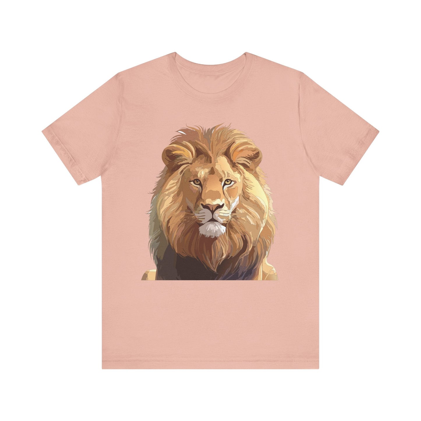 Unisex Animal Art Tee Shirt With Wild Animals Design Gildan 64000 Softstyle Cotton