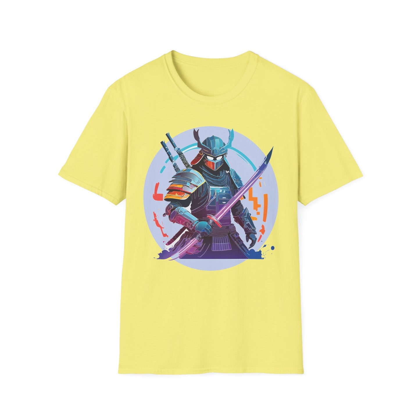 Samurai Shirt Unisex Softstyle Tee 100 Percent Ring Spun Cotton Light 4.5 Oz Graphic Gildan 64000