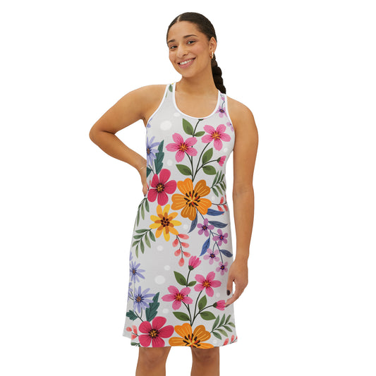 Sommerkleid mit floralen Prints