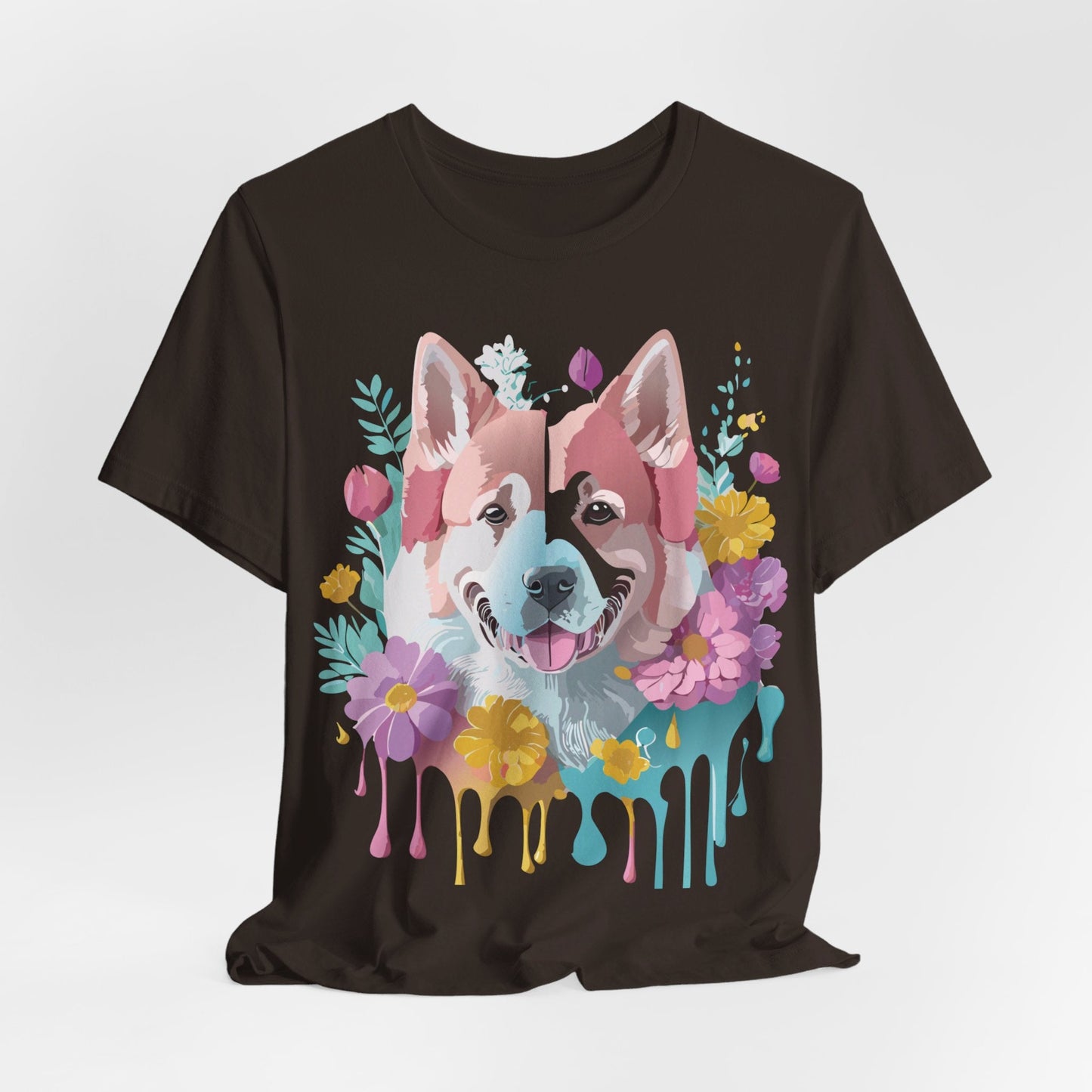 Dog Shirt Graphic Tee Unisex Short Sleeve Adelpha Art Design Vintage Inspired Artwork Edition