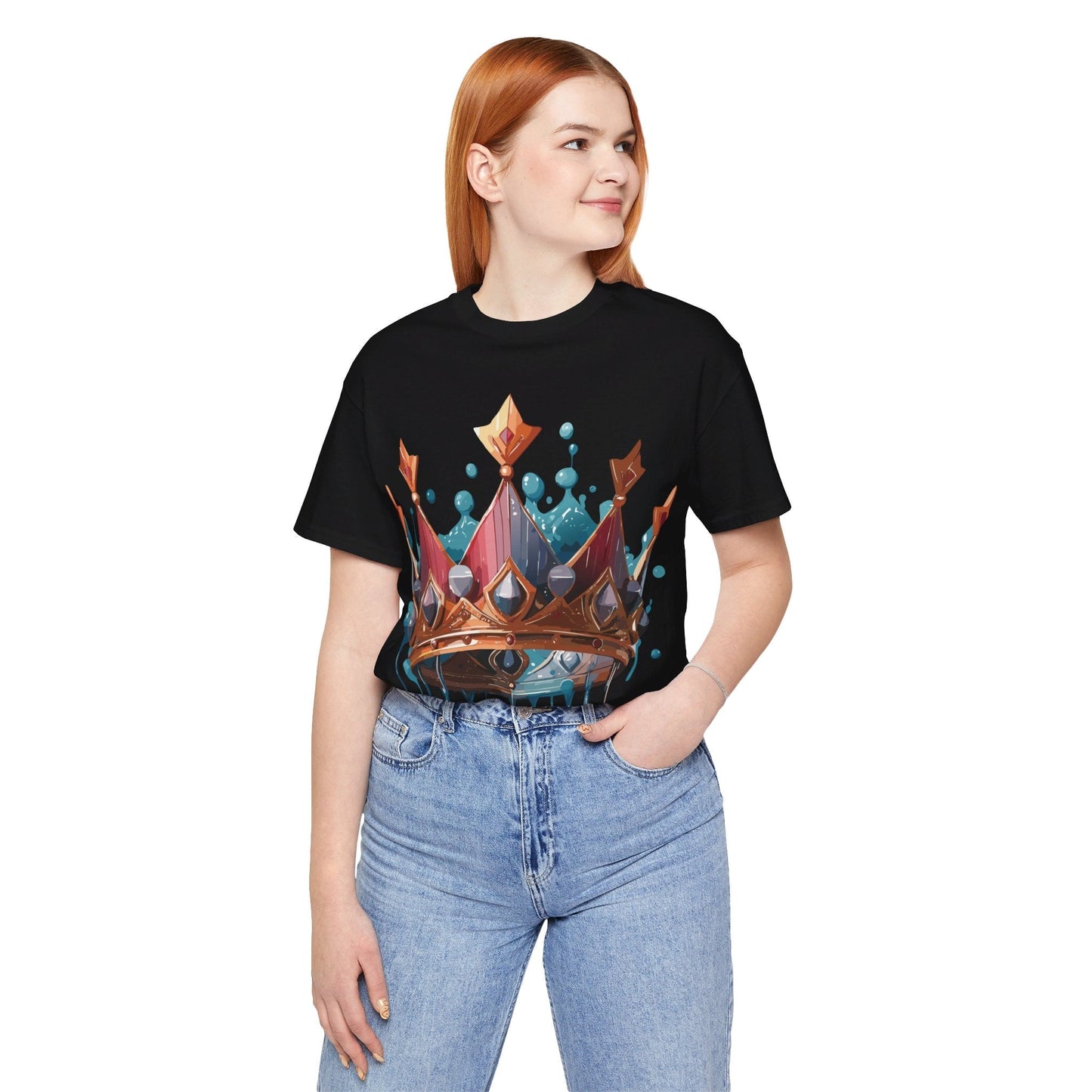 Crown Graphic Unisex 100 Cotton Vintage Artwork Tee 7