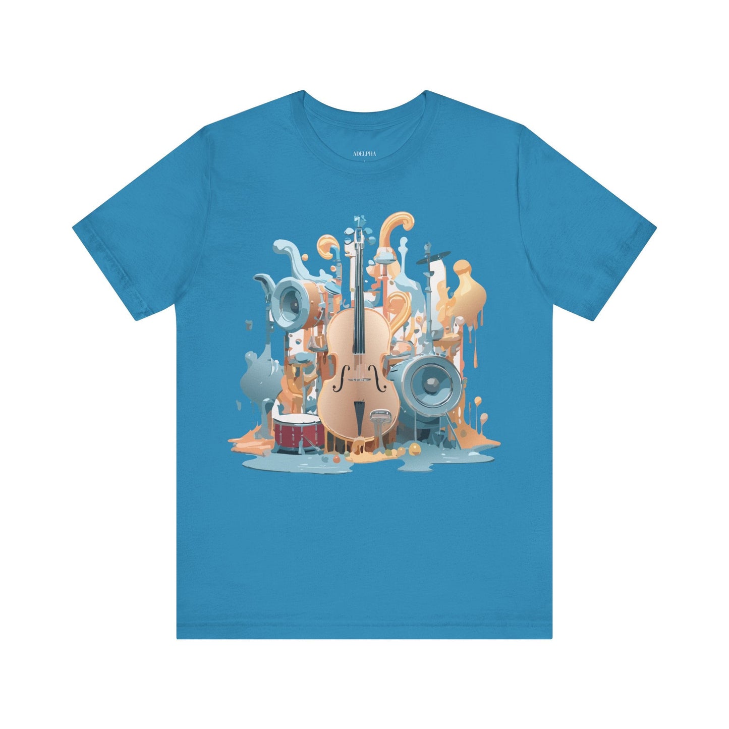 Adelpha Music Graphic T Shirt Unisex Jersey Short Sleeve Vintage Inspired Art Tee