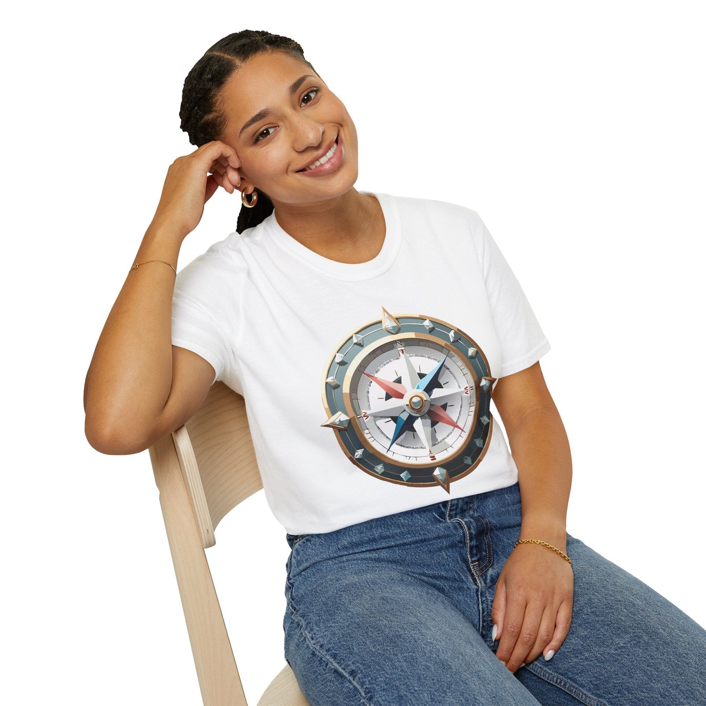Compass Navigator Graphic Tee Unisex 100 Cotton 23