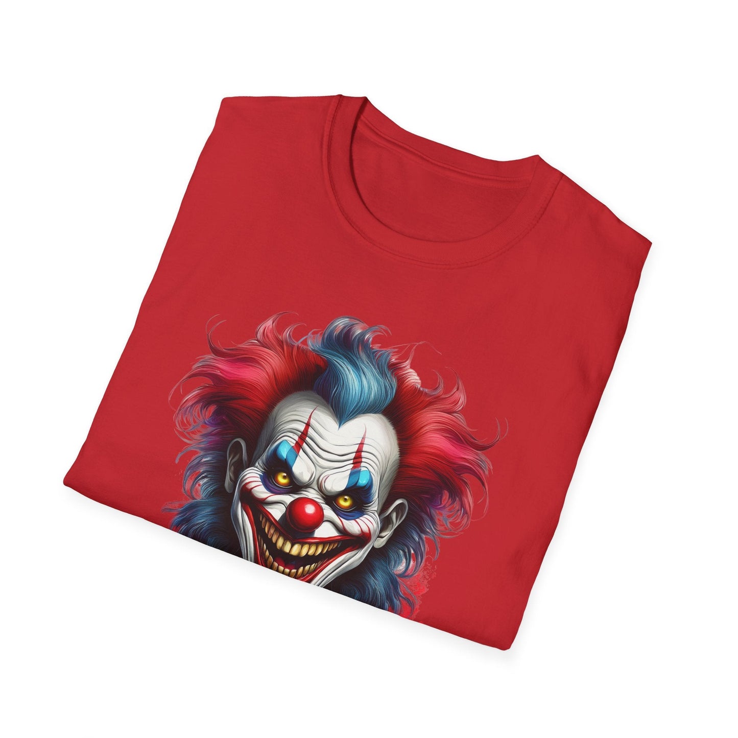 Unisex Clown Shirt Funny Man Tee Circus Theme Shirt Scary Man Shirt Softstyle Comfort