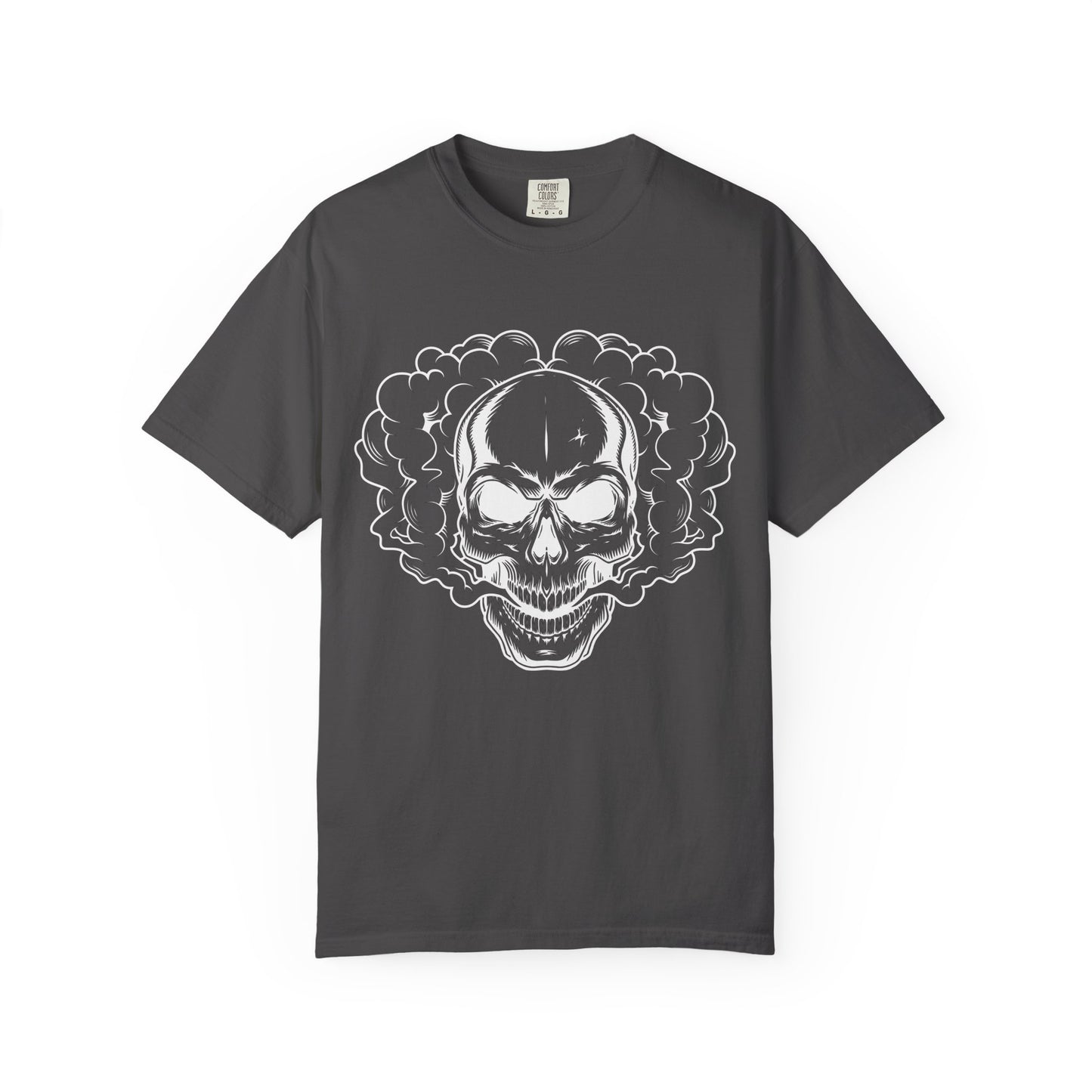 Camiseta unisex de algodón con calavera 