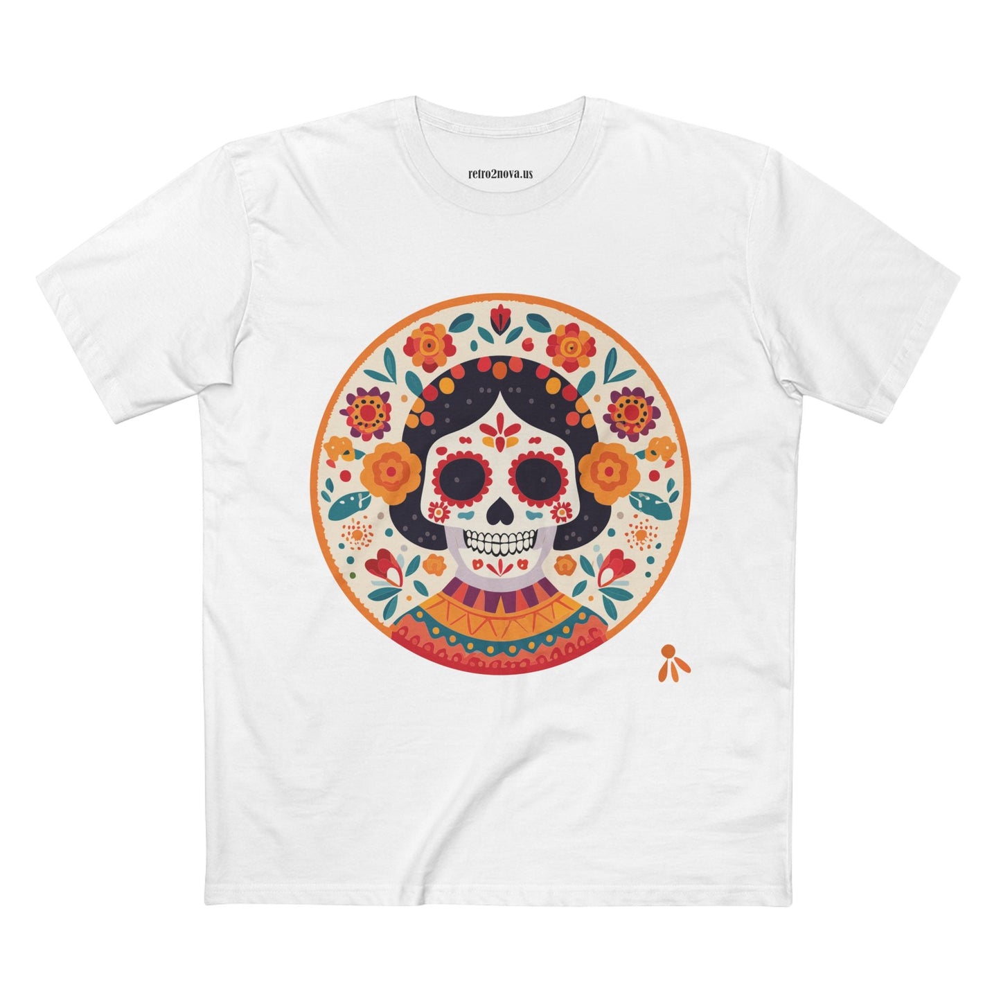 Skull Shirt Unisex Skeleton Tee Premium Cotton With Original Art Design Retro2Nova SS52