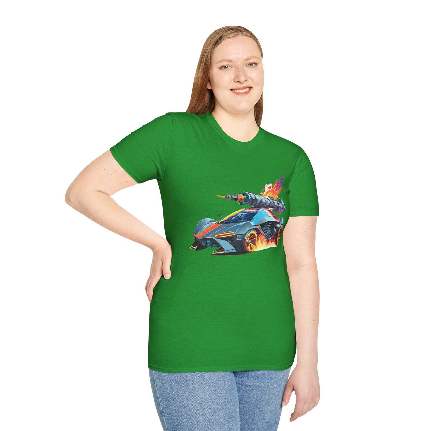 Car T Shirt for Car Lovers Unisex Softstyle Tee 64000 Hot Wheels Design Shirt with Cars