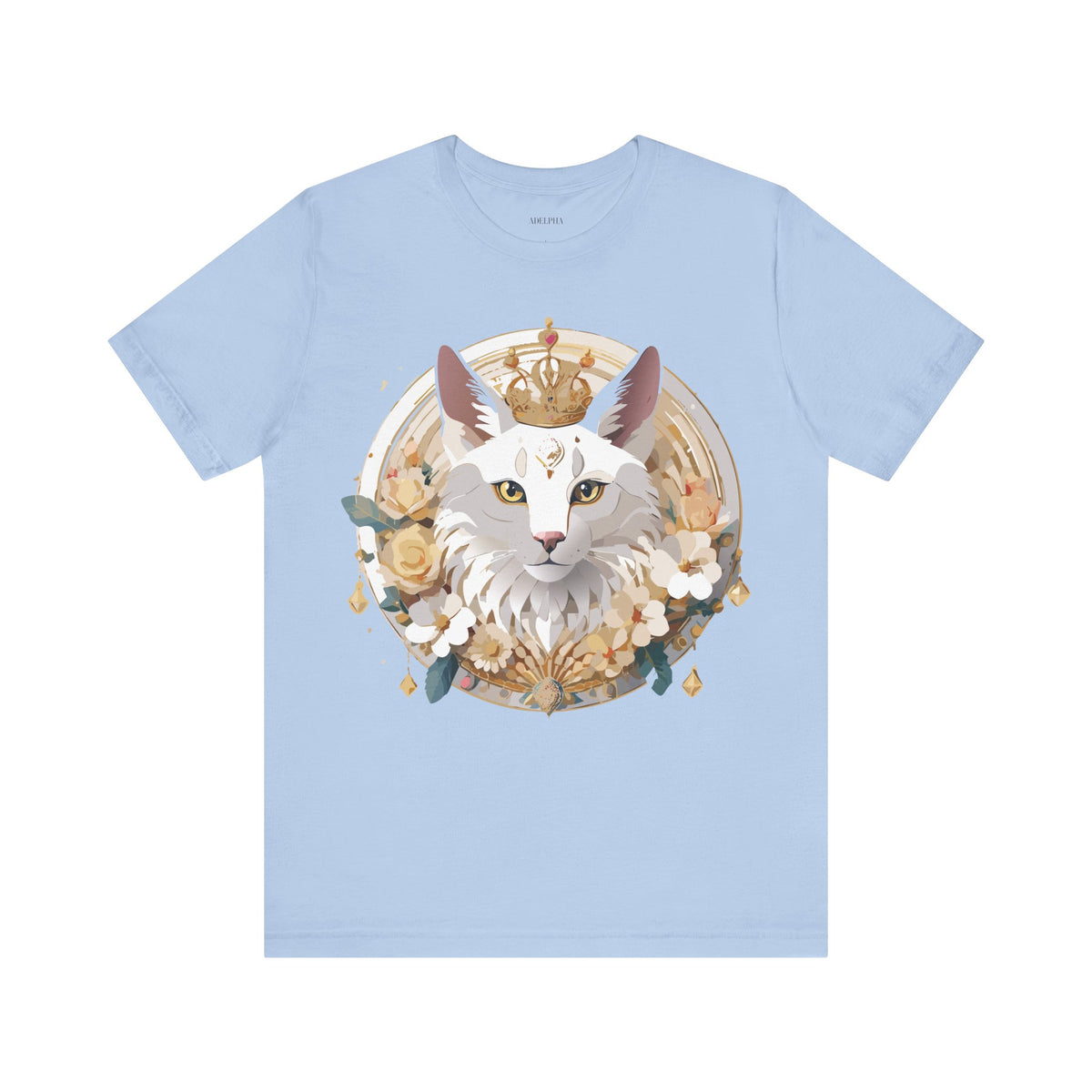 Medallion Graphic Unisex Cotton Bella+Canvas Tee with Art Design d39