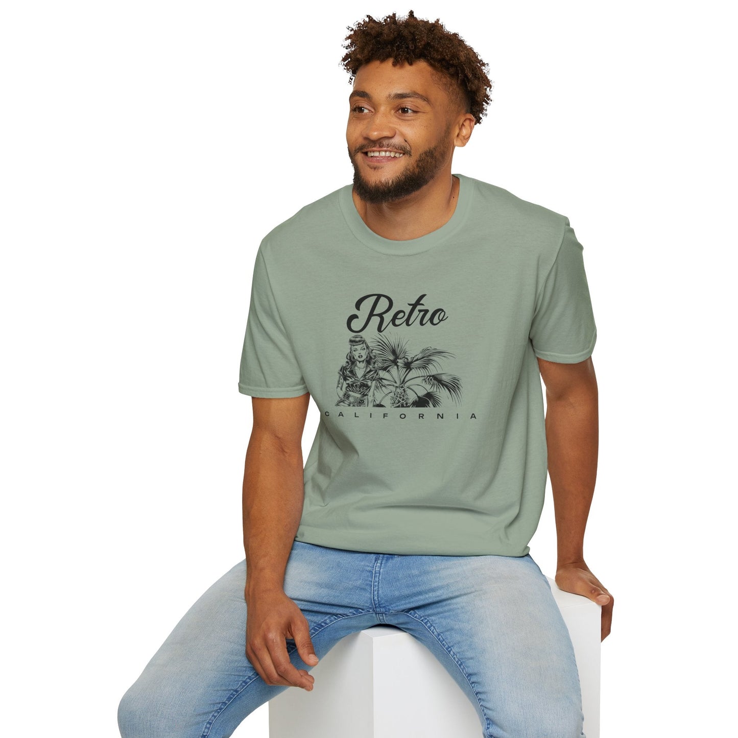 Retro California T-Shirt Unisex Cotton Vintage Palm Beach Graphic Tee