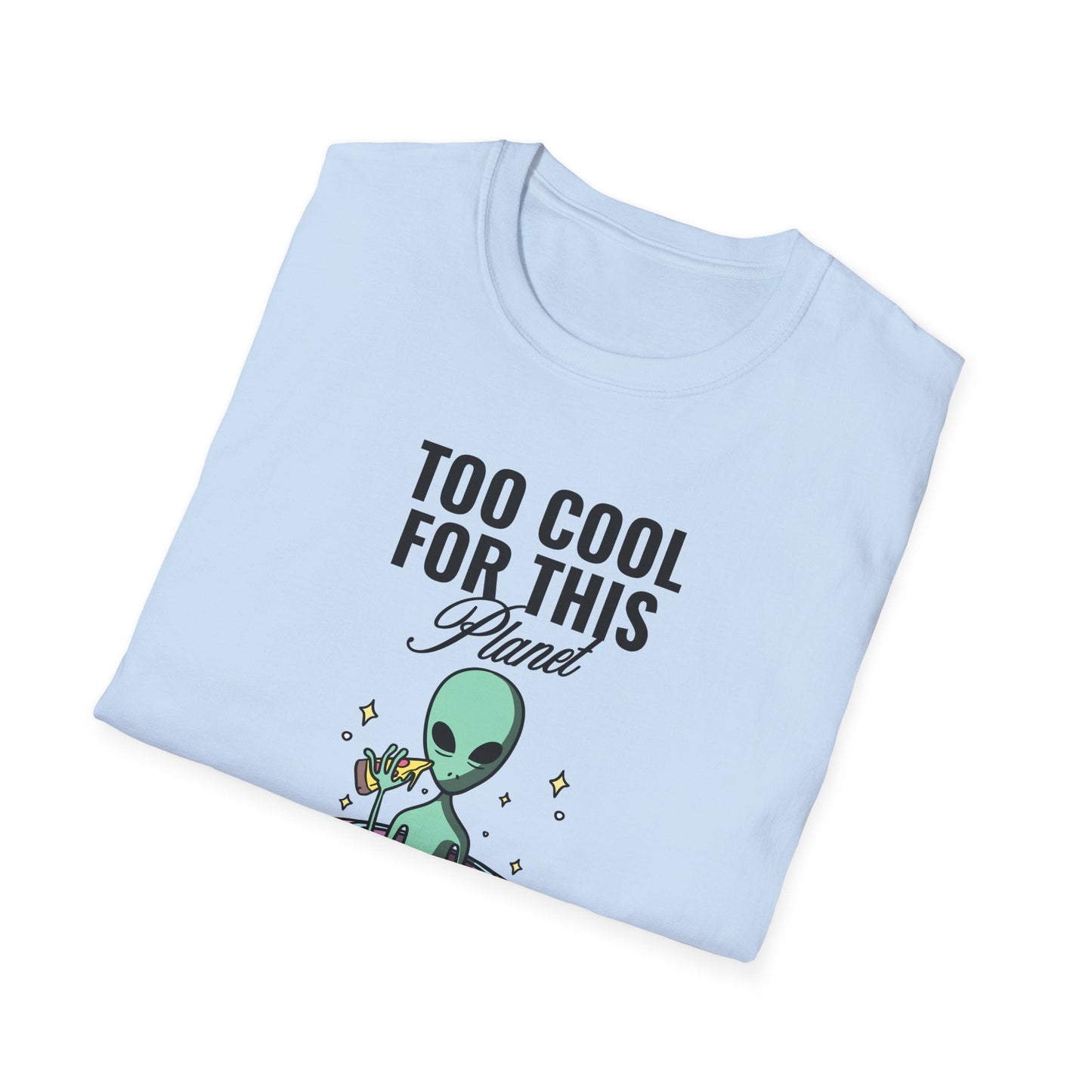 Alien UFO TShirt  Too Cool For This Planet Graphic Tee