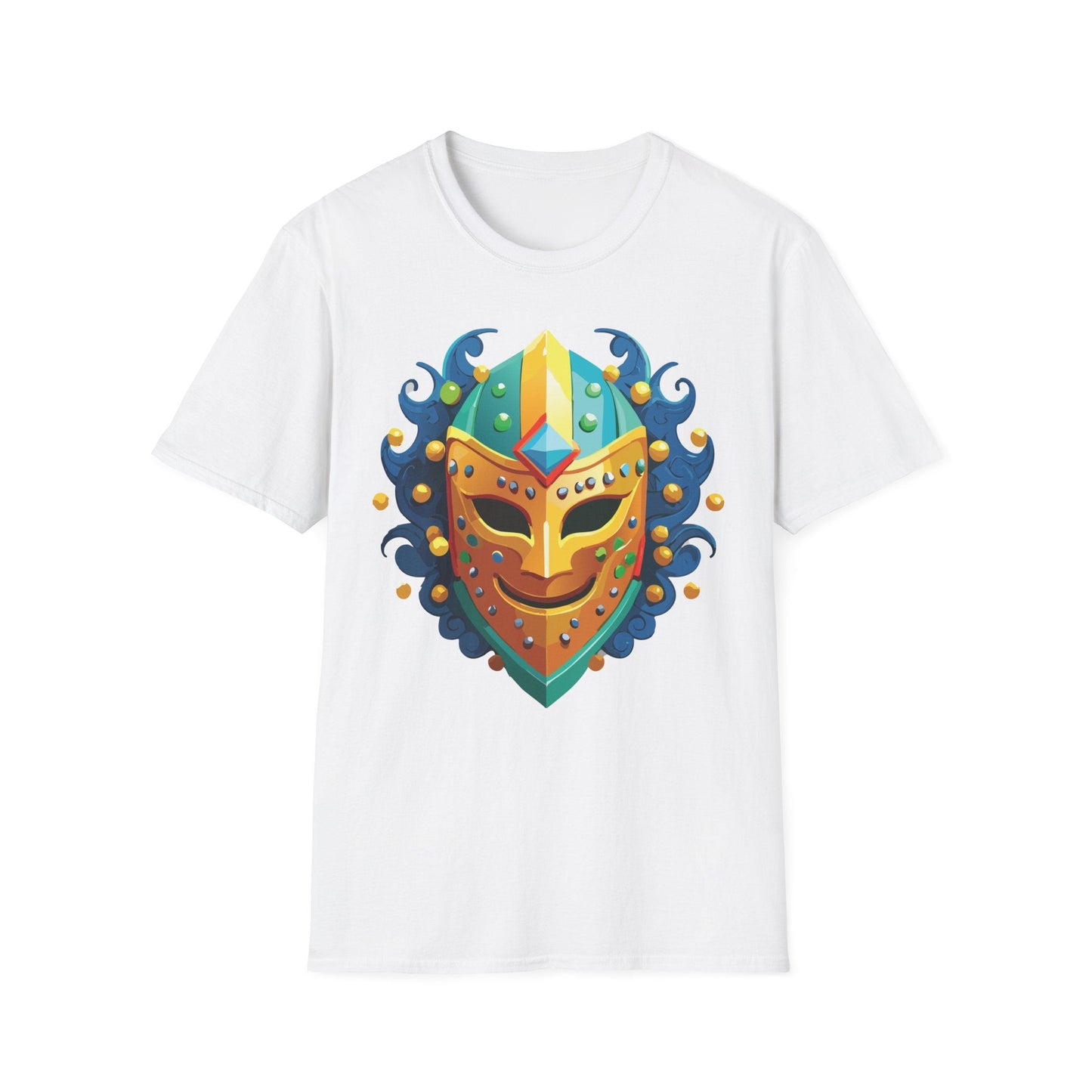 Unisex Mask Tee Shirt Gildan Softstyle 64000 100 Percent Ring Spun Cotton Comfort