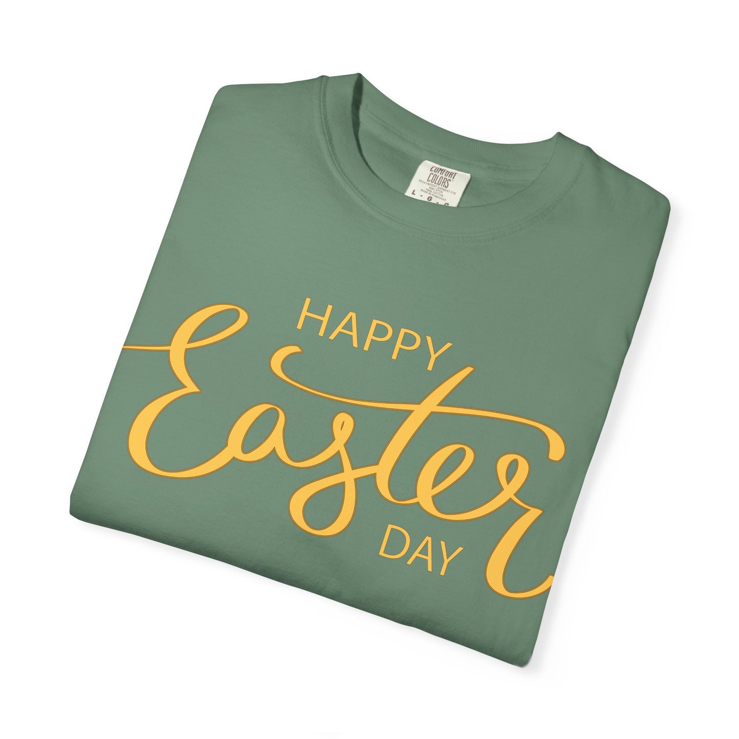 Happy Easter Day T-Shirt, Tee Shirt with Easter Signature, T Shirt with Easter Prints, Tee Shirt with Easter Design