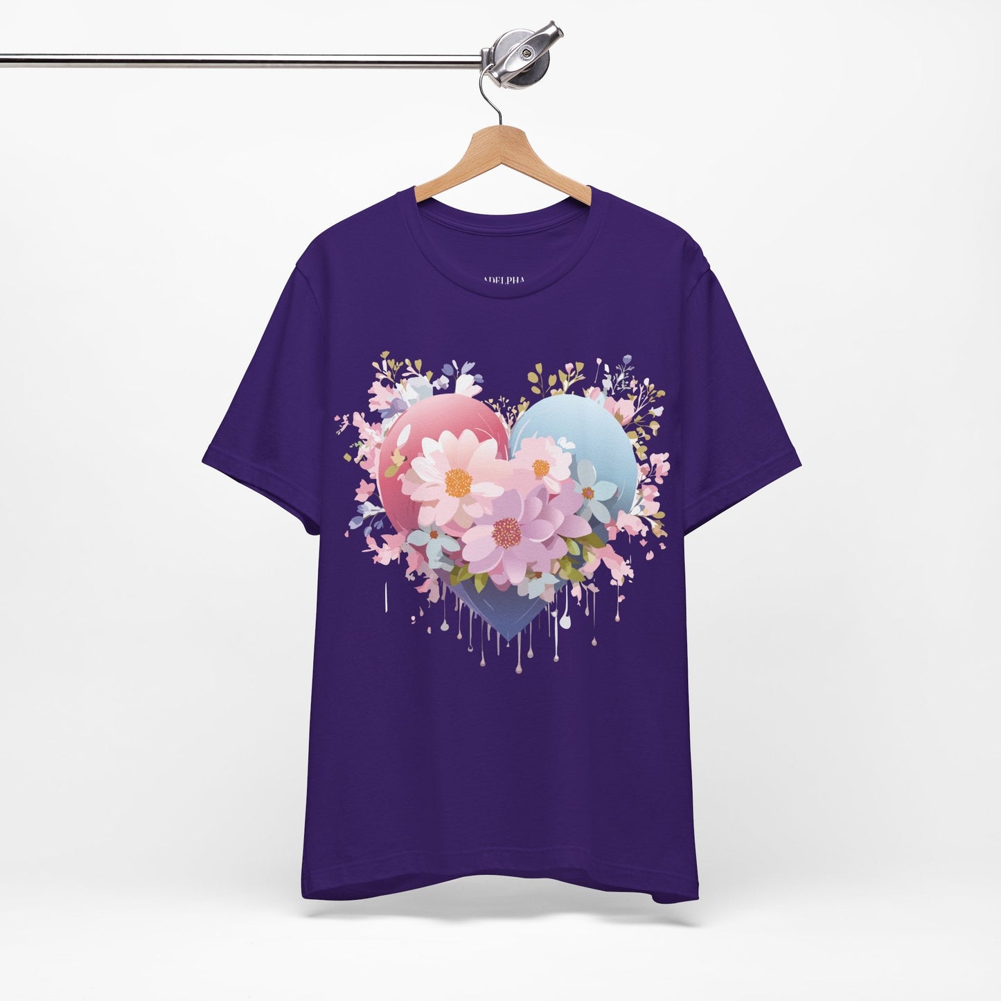 Valentine Graphic Tee Unisex Short Sleeve Vintage Inspired Artwork From Adelpha Premium Design