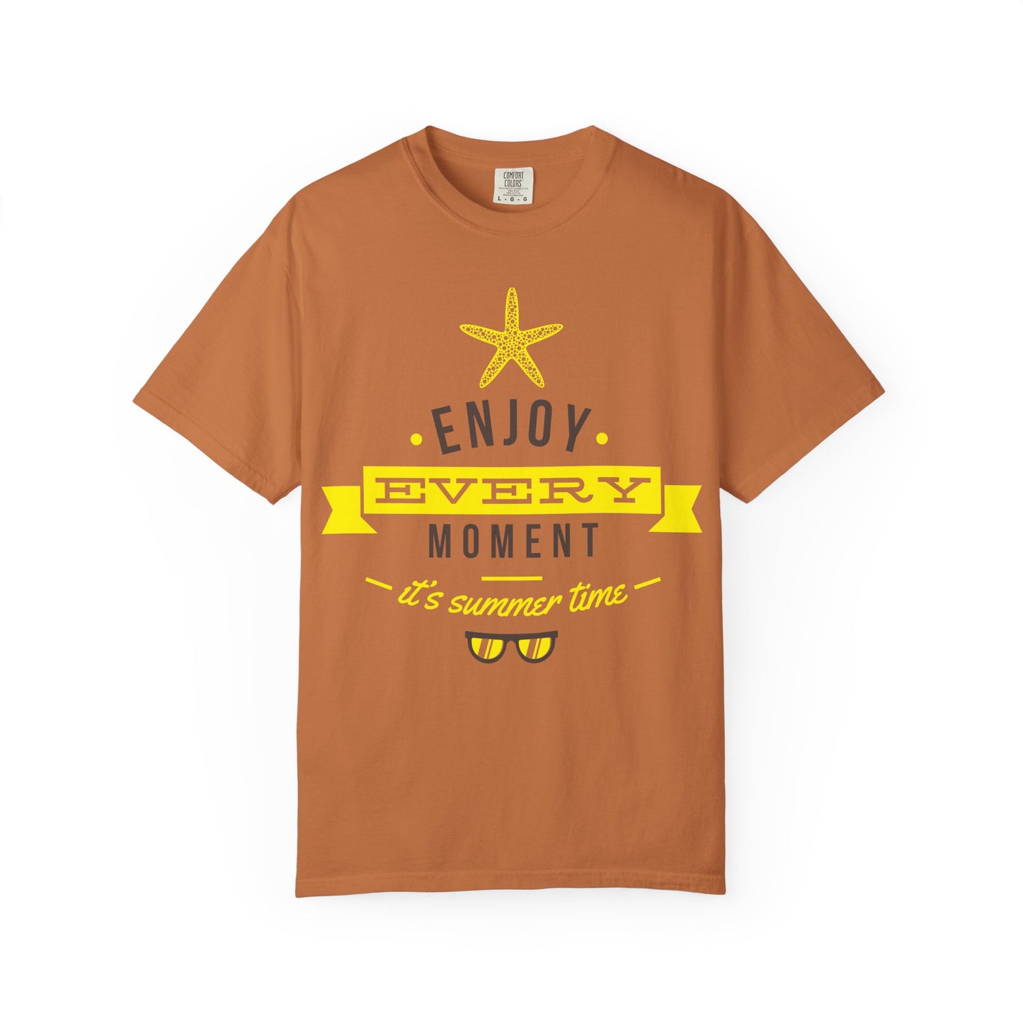 Unisex Garment Dyed T Shirt Relaxed Fit Comfort Colors 1717 100 Percent Ring Spun US Cotton