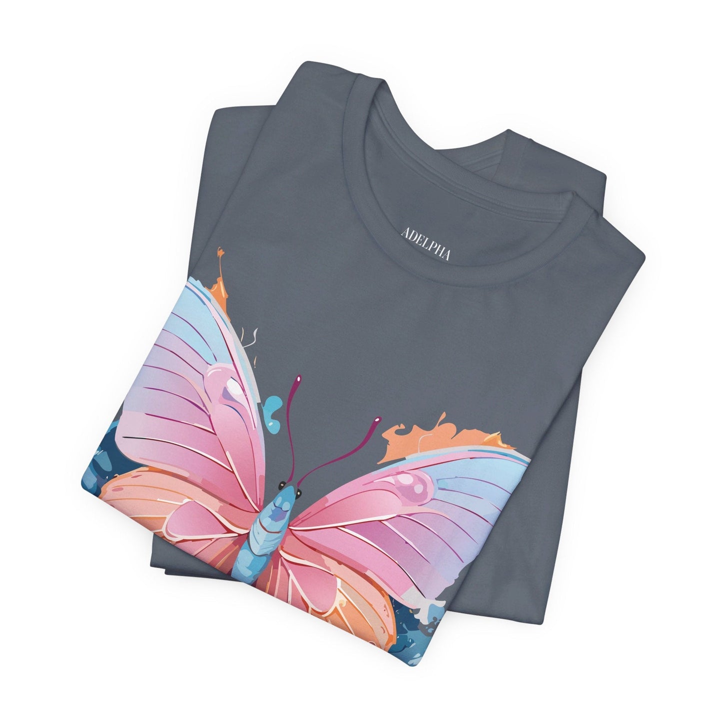 Butterfly Graphic Unisex 100 Cotton Lightweight Vintage Design Jersey Tee 88
