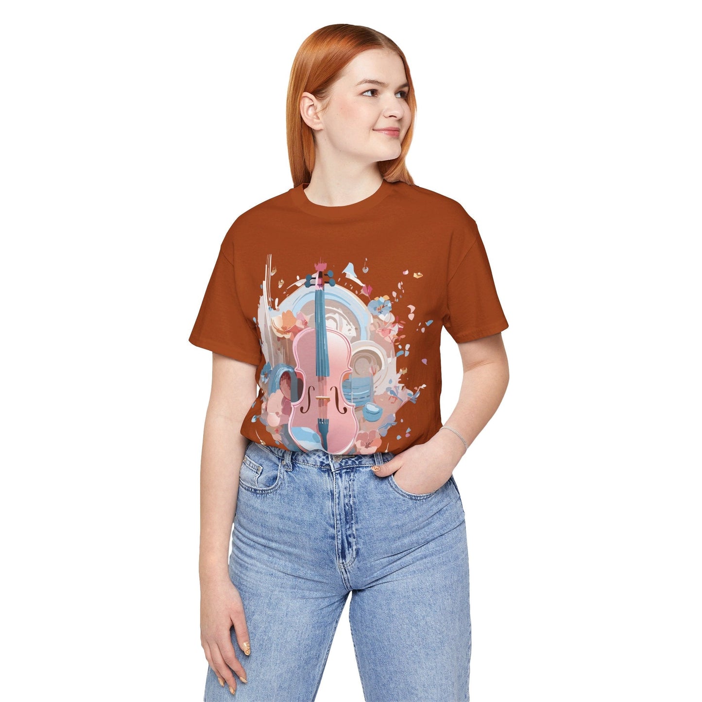 Music T Shirt Unisex Graphic Tee By Adelpha Art Design Vintage Inspired Short Sleeve