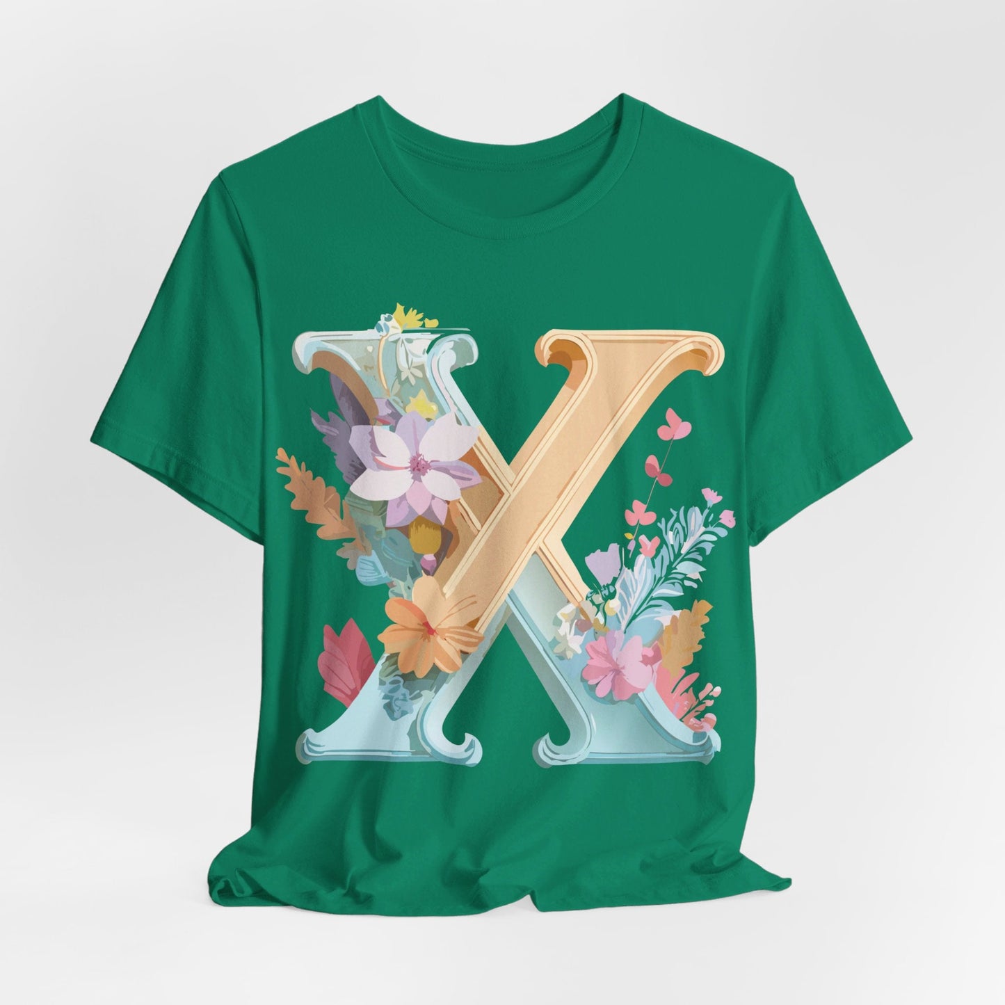 Letter X  Graphic Tee Unisex Vintage Inspired Artwork Comfort