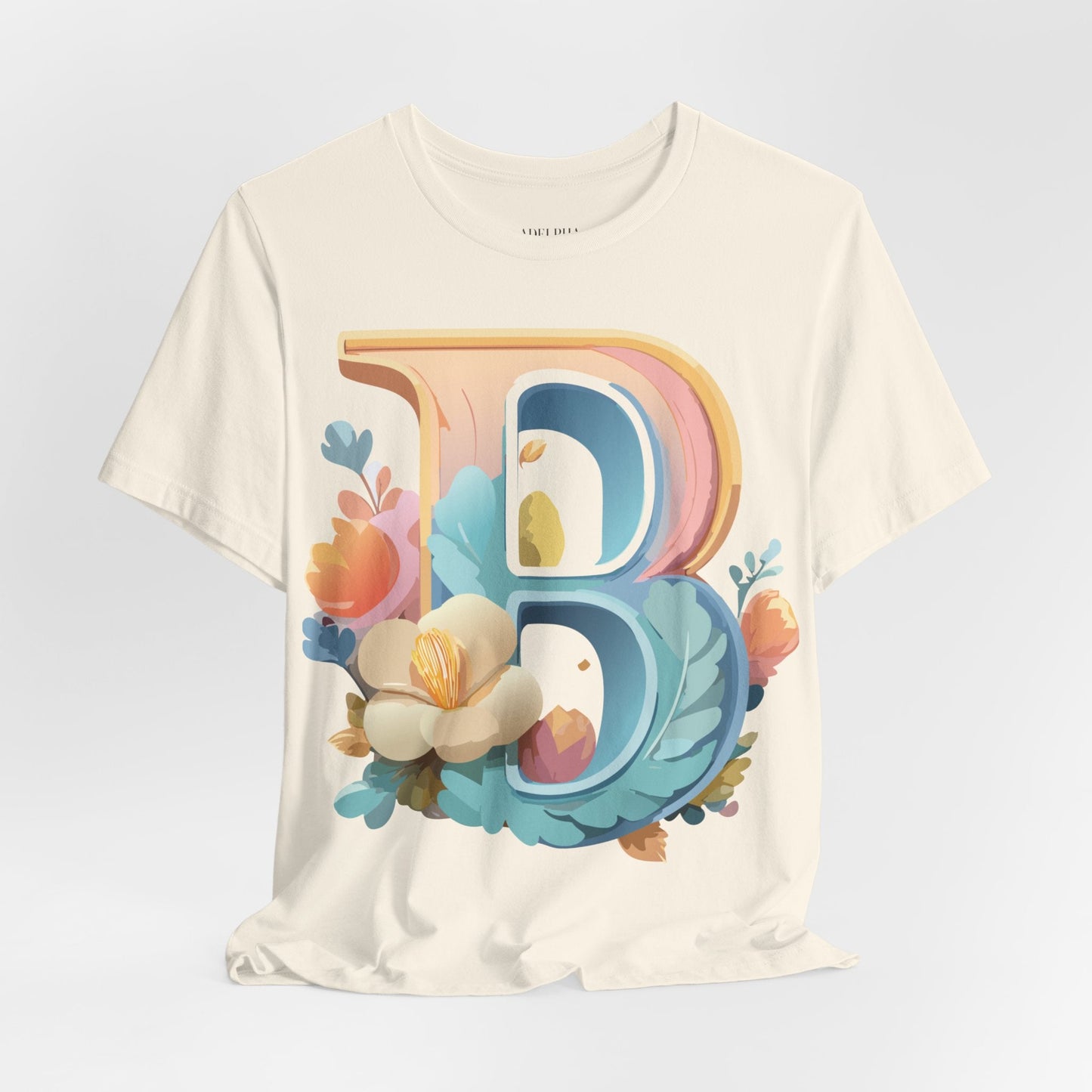 Letter B Graphic Tee Unisex Jersey Short Sleeve Shirt By Adelpha Vintage Artwork
