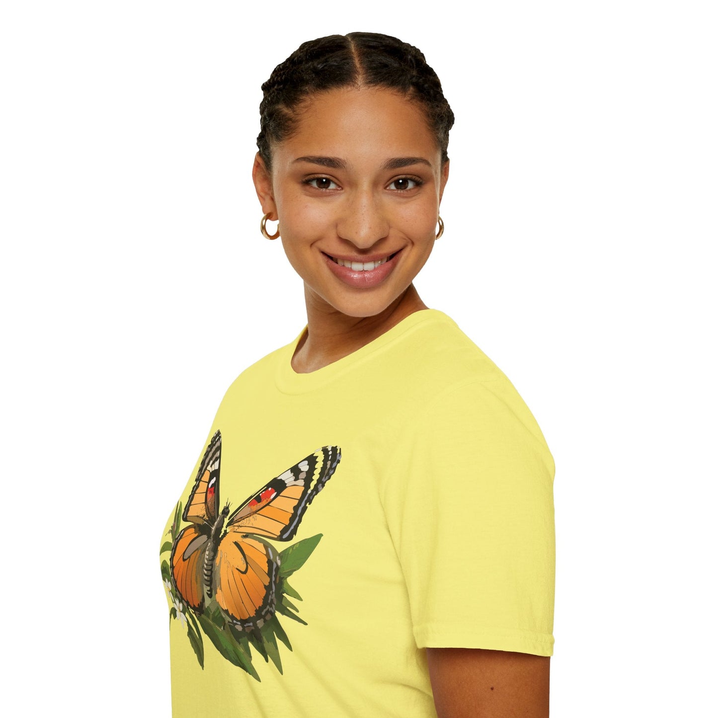 Monarch Butterfly Shirt Unisex Softstyle Tee 100 Percent Ring Spun Cotton Gildan 64000