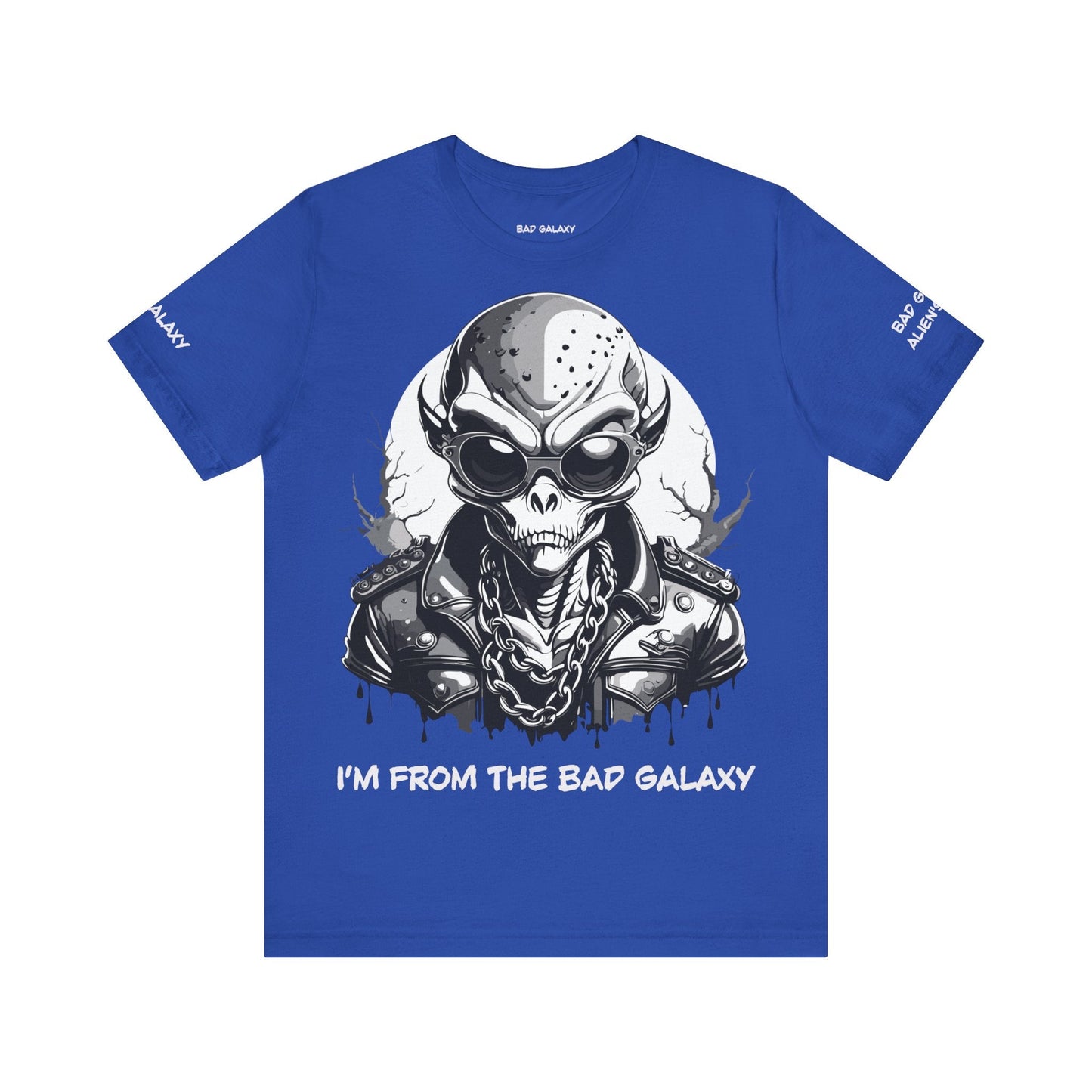 Alien Tee Shirt From Bad Galaxy 100 Percent Cotton Made to Order Eco Friendly Non Toxic Inks