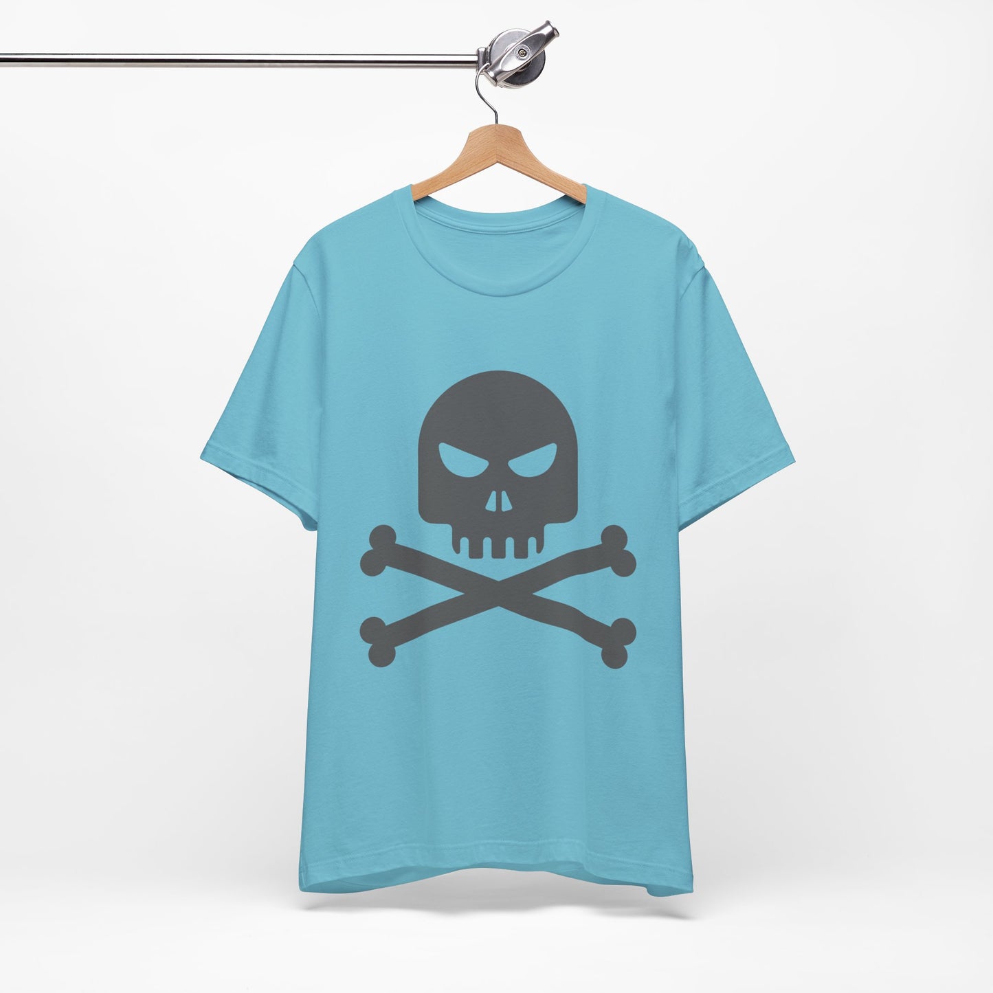 Unisex-T-Shirt aus Baumwolle mit Totenkopf