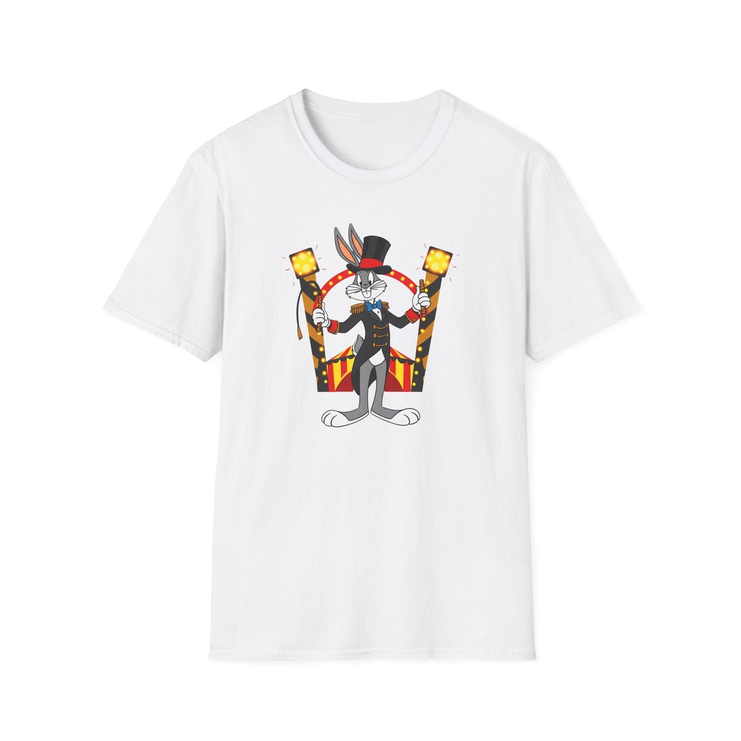 Bugs Bunny T Shirt Unisex Cartoon Tee Gildan Softstyle 64000 Tee Comfort Cotton Fabric