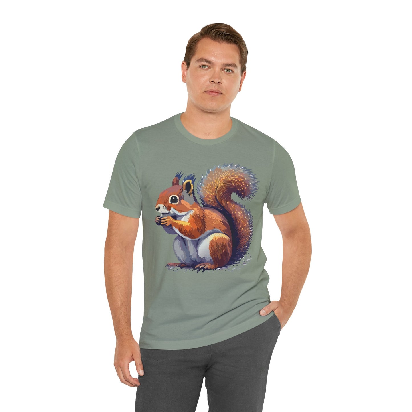 Unisex Animal Print Tee Shirt With Wild Animals Artwork Gildan Softstyle 64000 Cotton