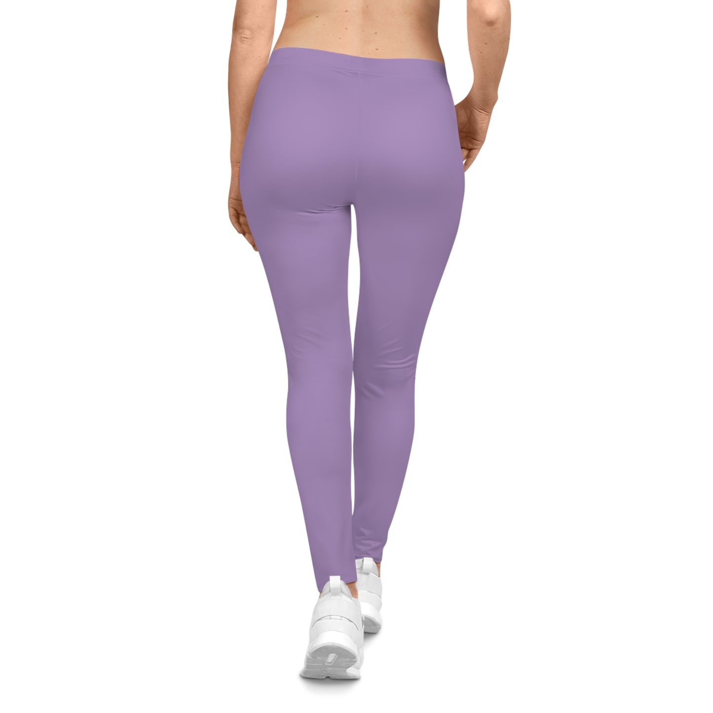 Furry Orchid Color Women's Poly-Span Casual Leggings XS-2XL