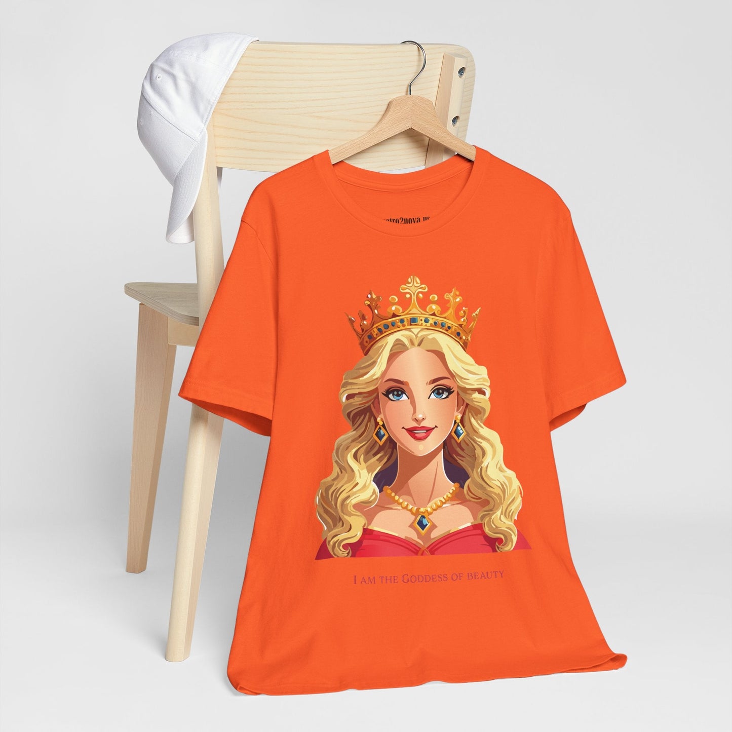 Goddess Shirt Unisex Graphic Cotton T Shirt Short Sleeve With Original Art By Retro2Nova
