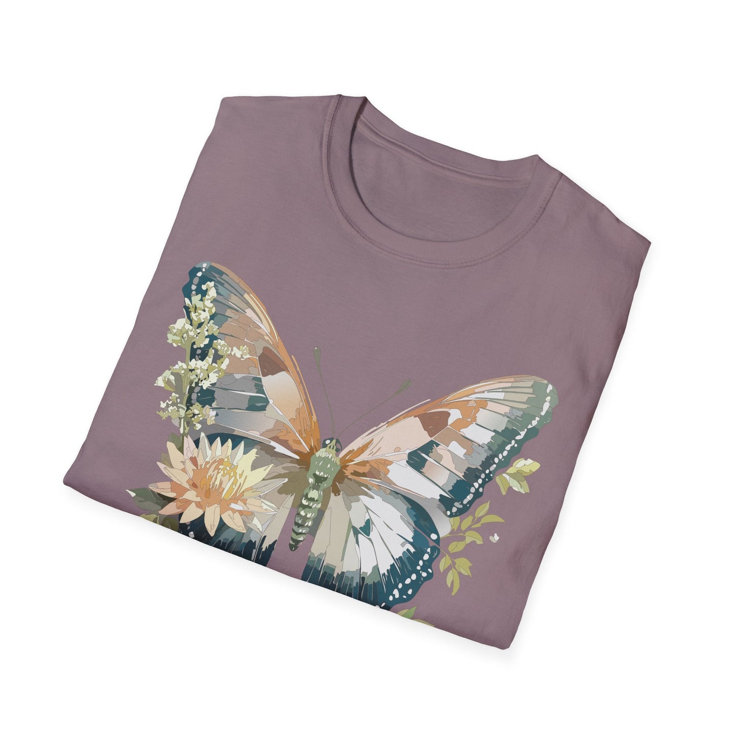 Unisex Butterfly Shirt Monarch Butterfly Tee Softstyle Gildan 64000 100 Cotton Breathable