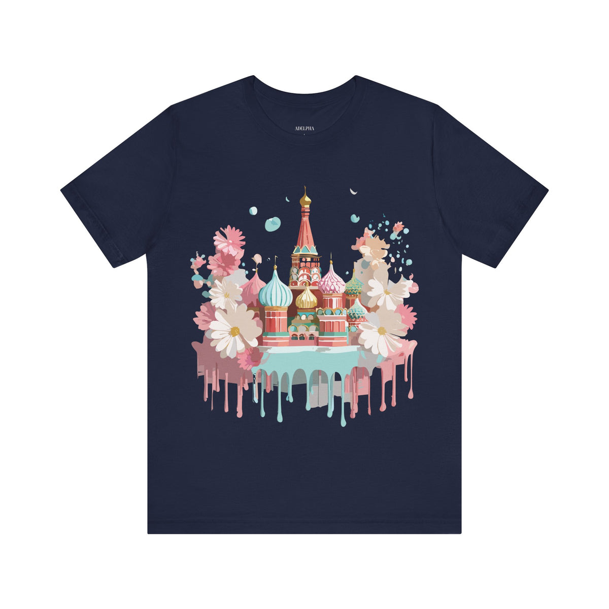 Graphic Unisex Cotton Bella+Canvas Tee Shirt with Moscow