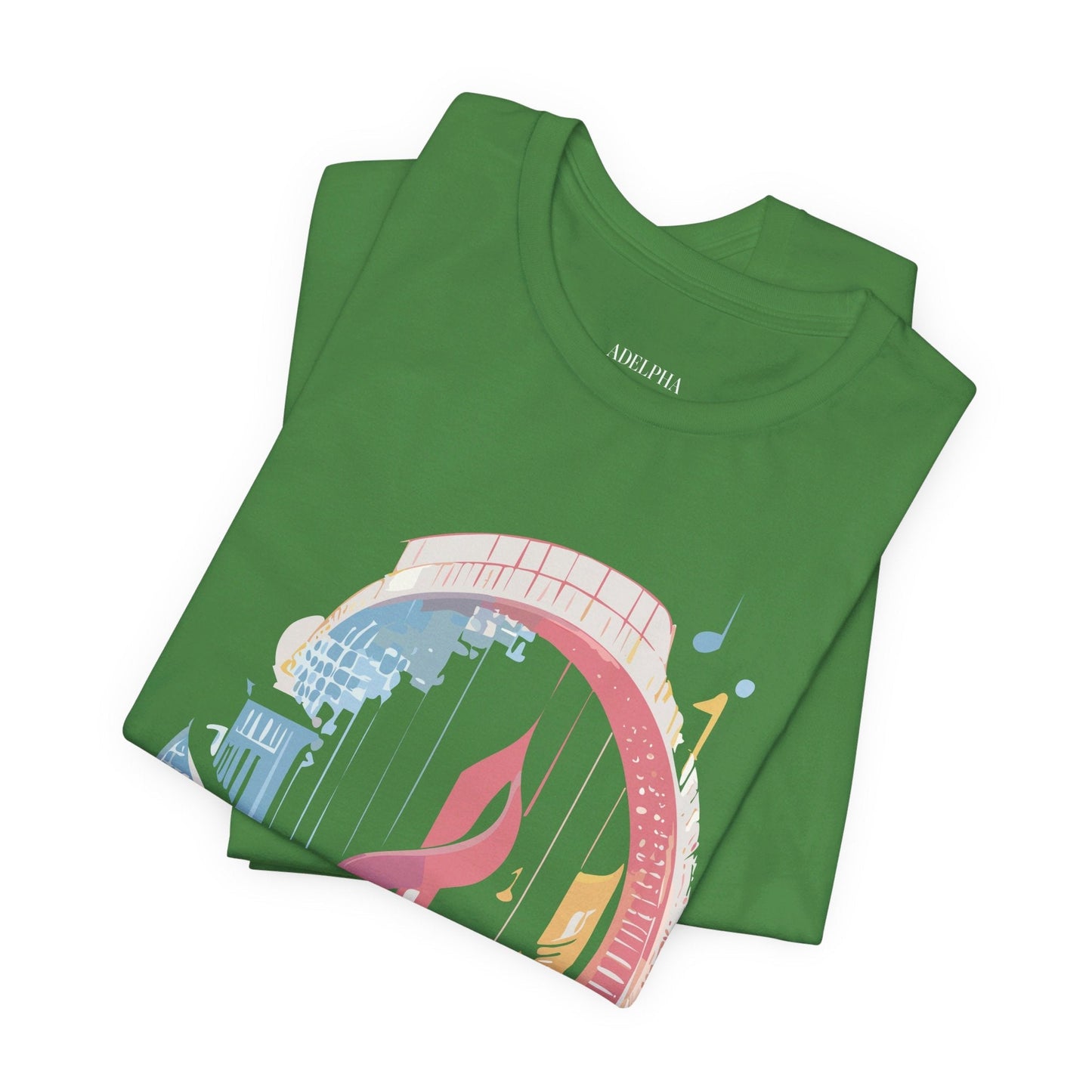 Music Graphic Unisex 100 Cotton Vintage Art with Musical Elements Tee 33