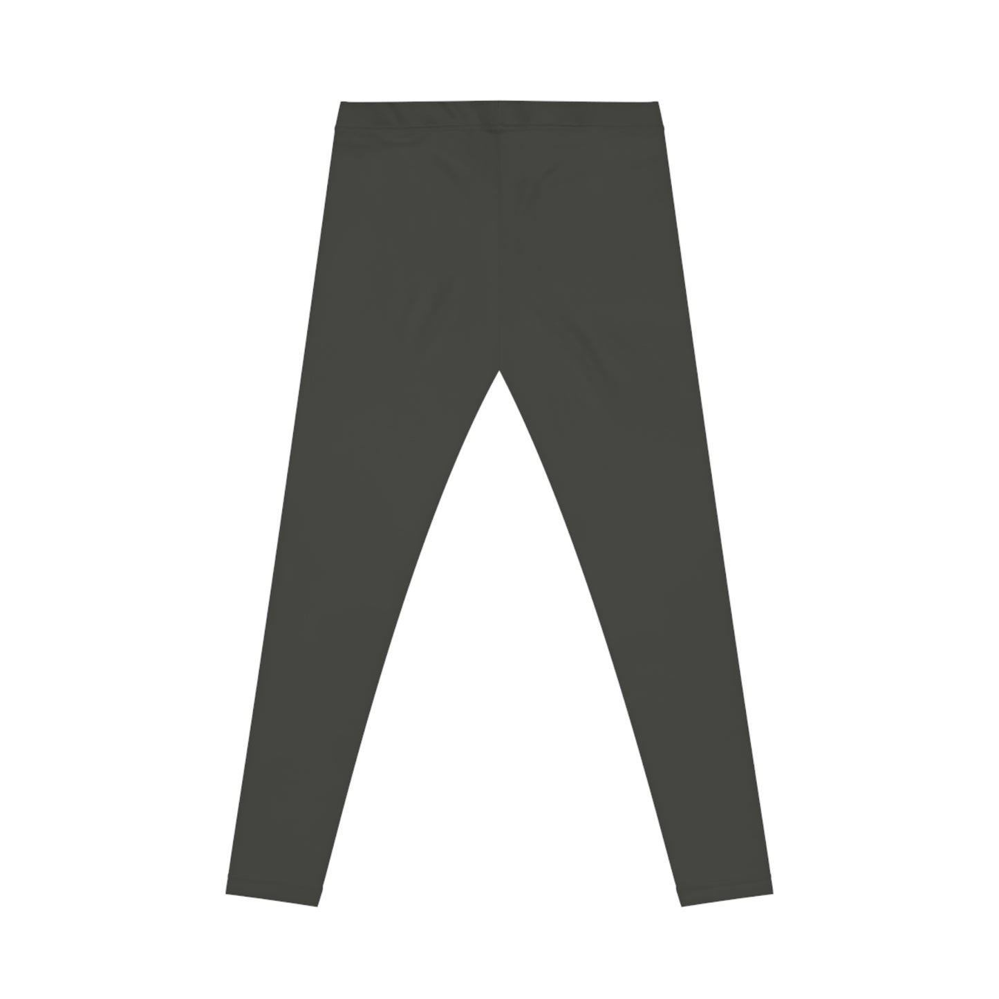 Charcoal Ash Color Women's Poly-Span Casual Leggings Print Everyday Activewear Pants