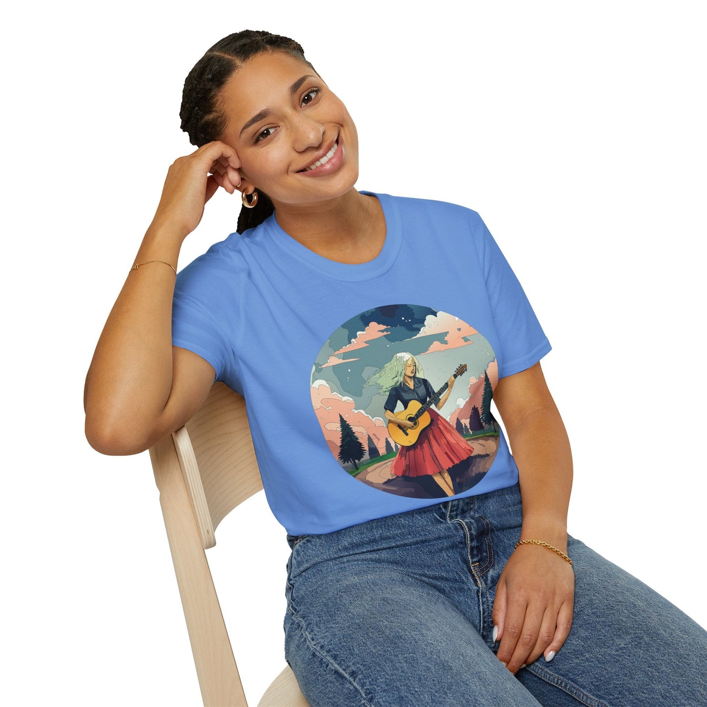 Womens Graphic T Shirt Art Design Ladies Tee Softstyle Gildan 64000 100 Percent Cotton