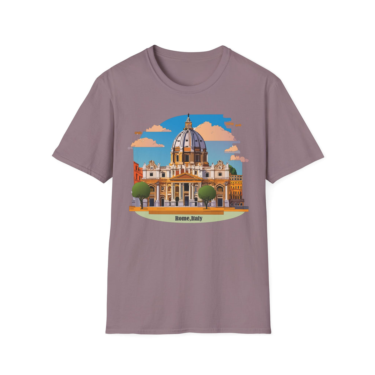 St. Peter's Basilica Illustration T-Shirt | Rome Landmark Tee