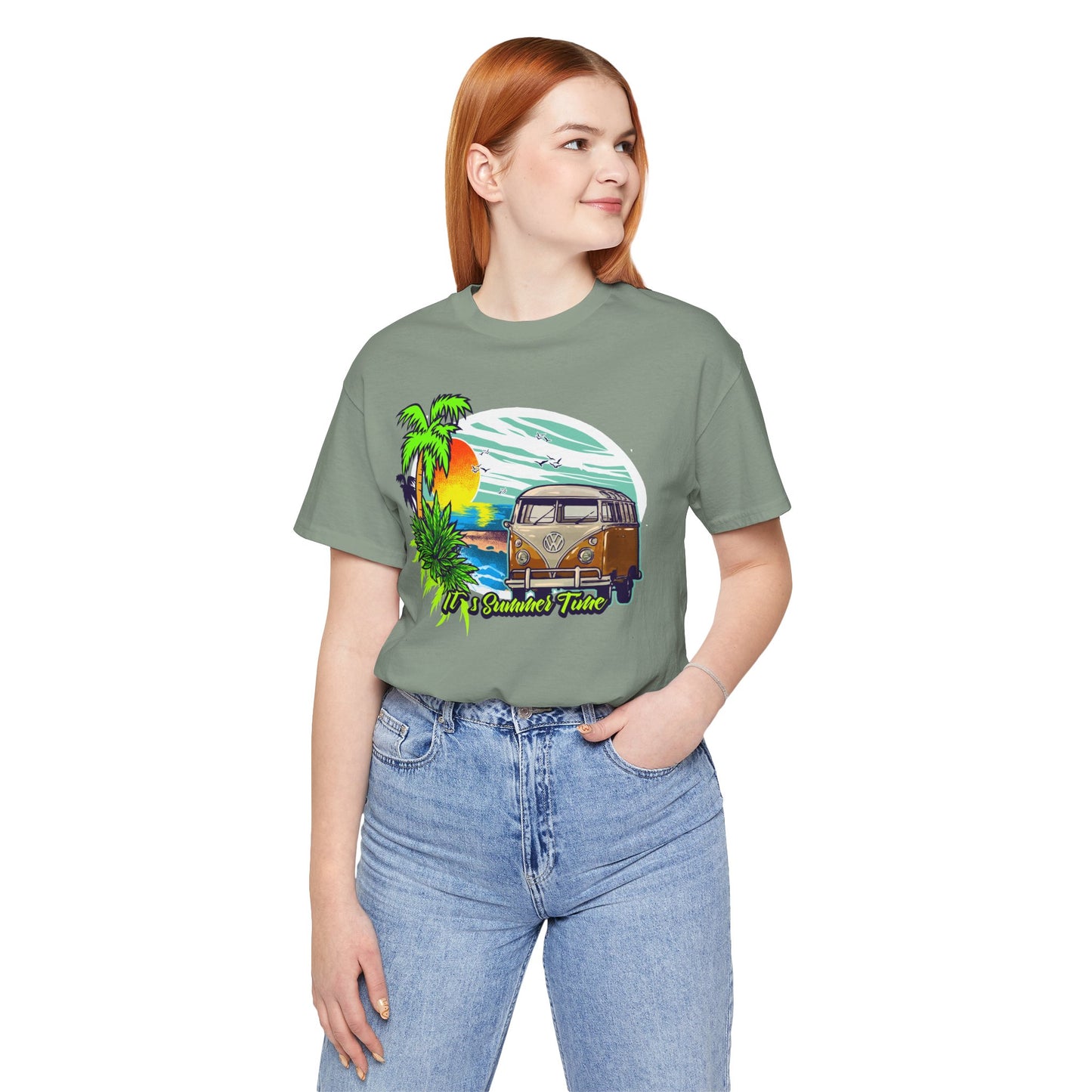 Old Bus Retro Poster Graphic Design Tee, Old Bus Shirt, Vintage Tees, Art Design T-Shirt, Graphic Tee, Retro Art Shirts