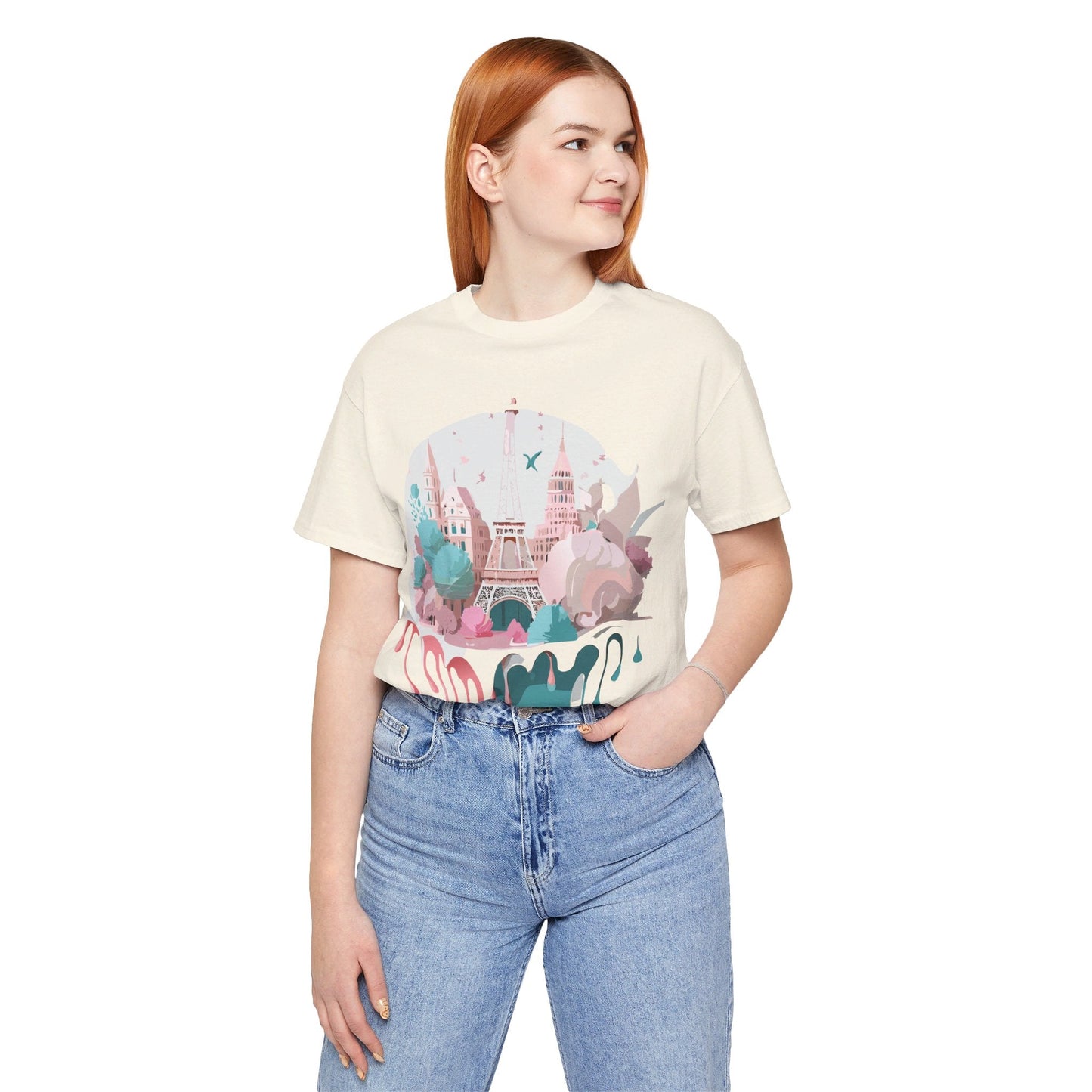 Paris Graphic Tee Unisex Premium Adelpha Art Design Vintage Inspired Short Sleeve Shirt