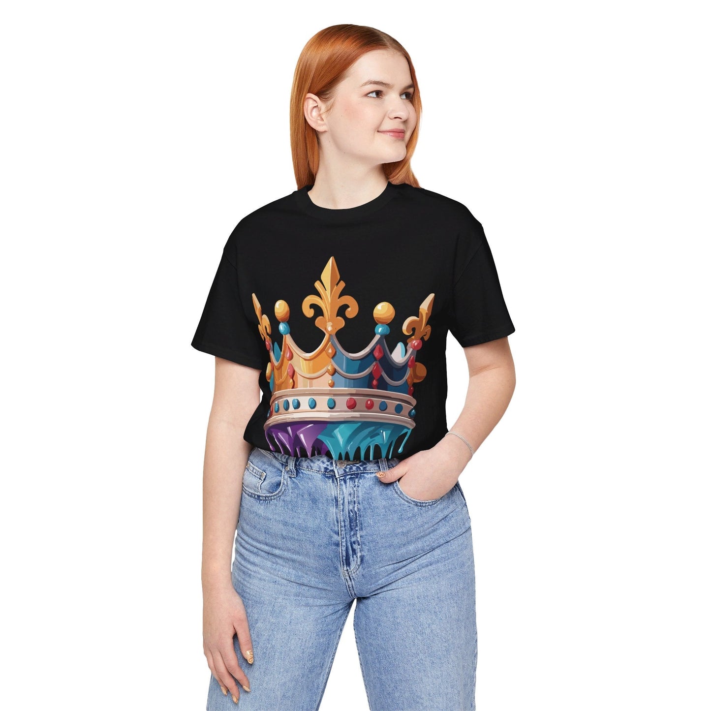Adelpha Crown Graphic Tee Unisex Vintage Inspired Art Design Short Sleeve Shirt