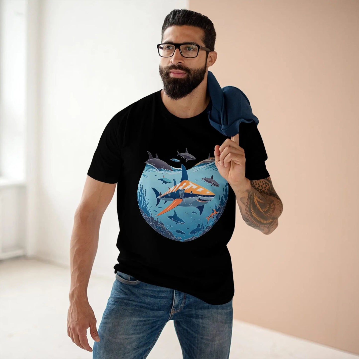 Ocean Coast Graphic Unisex 100 Cotton Staple Tee 11