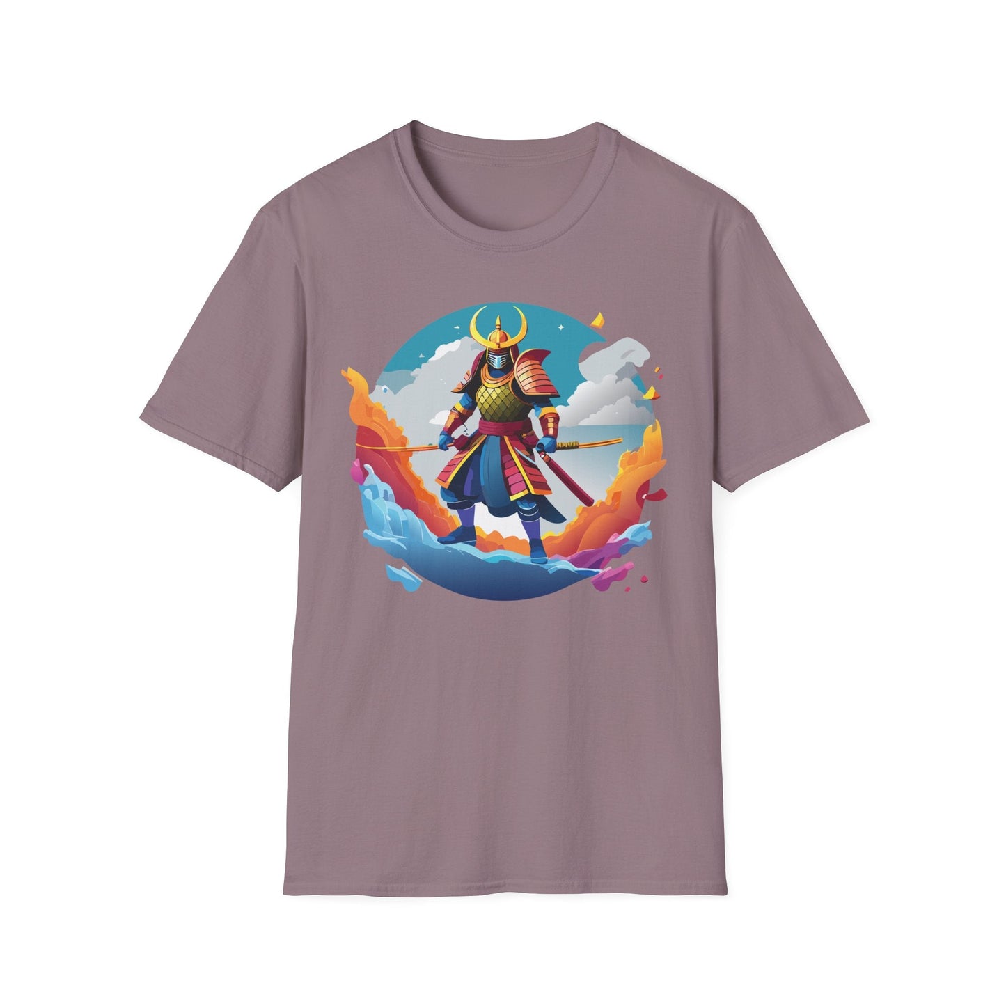Samurai Shirt Unisex Gildan Softstyle 64000 Tee 100 Percent Ring Spun Cotton Lightweight